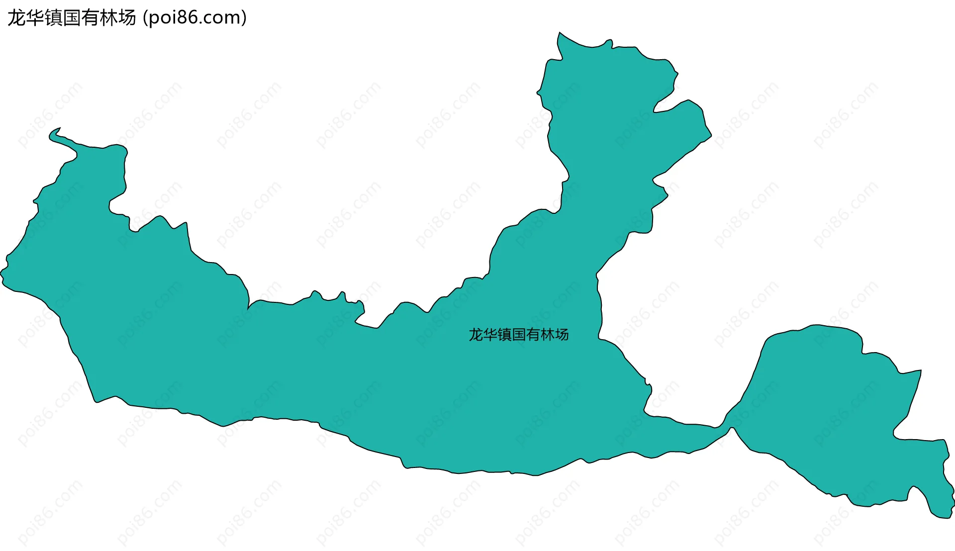 龙华镇国有林场边界地图