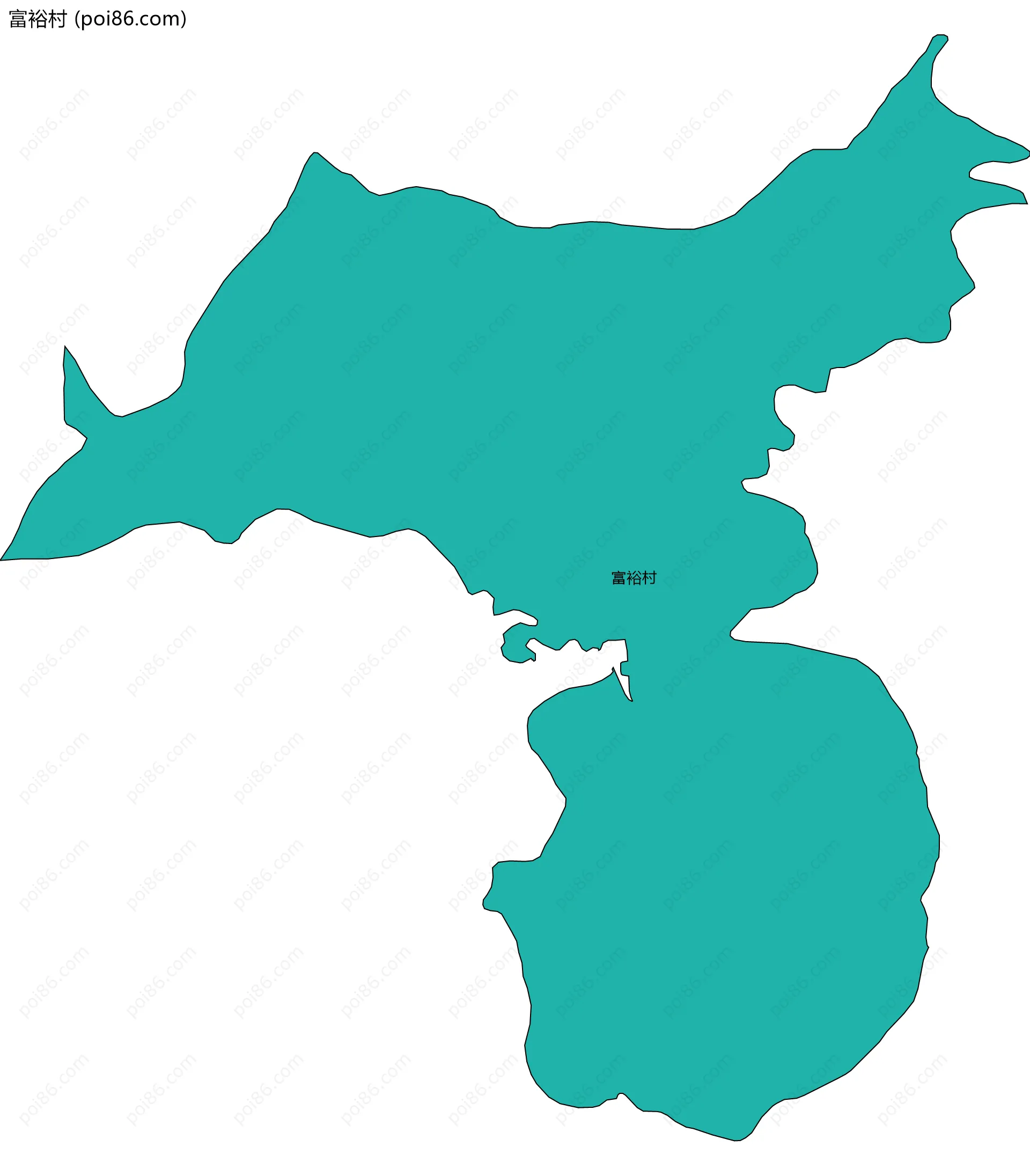 富裕村边界地图