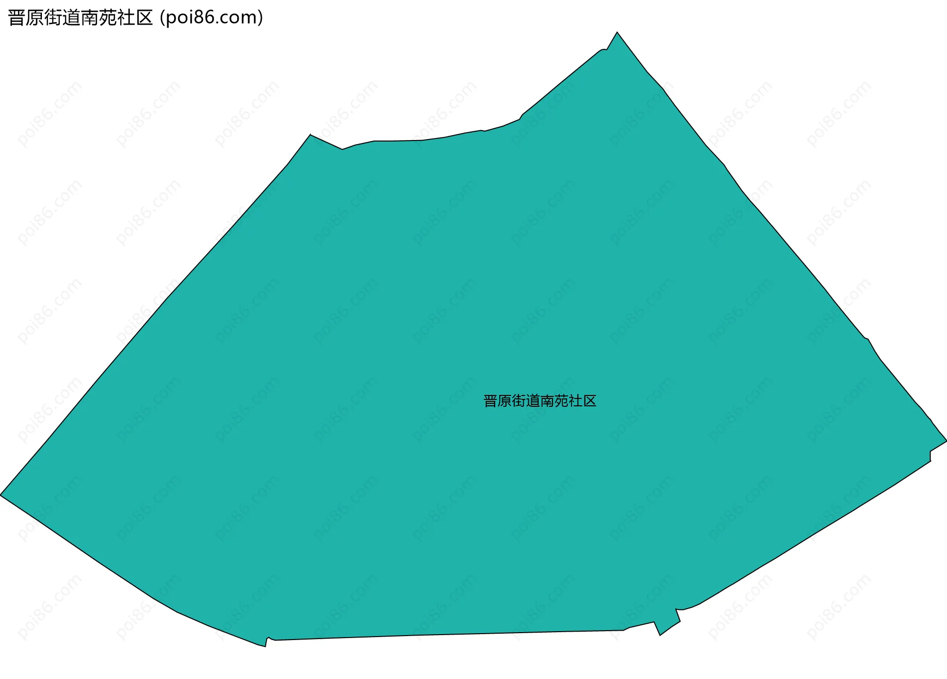 晋原街道南苑社区边界地图