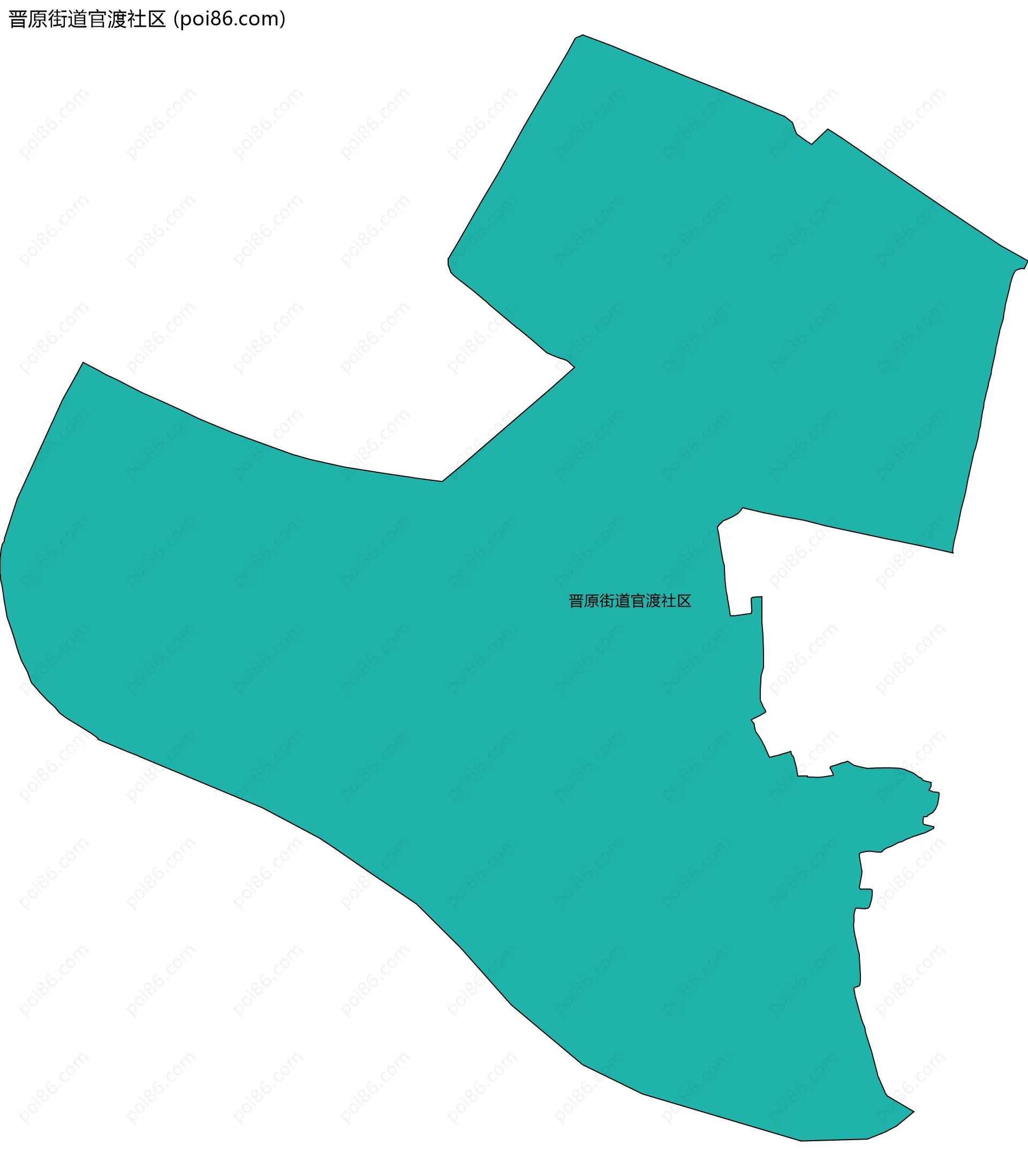 晋原街道官渡社区边界地图
