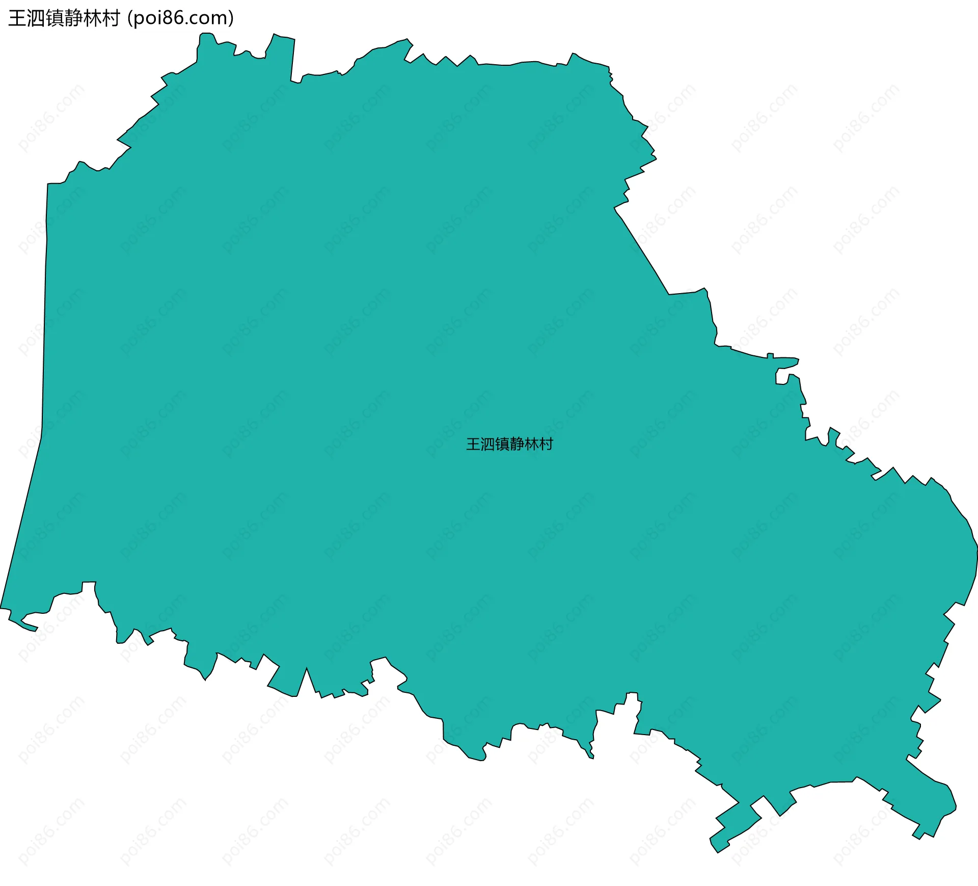 王泗镇静林村边界地图