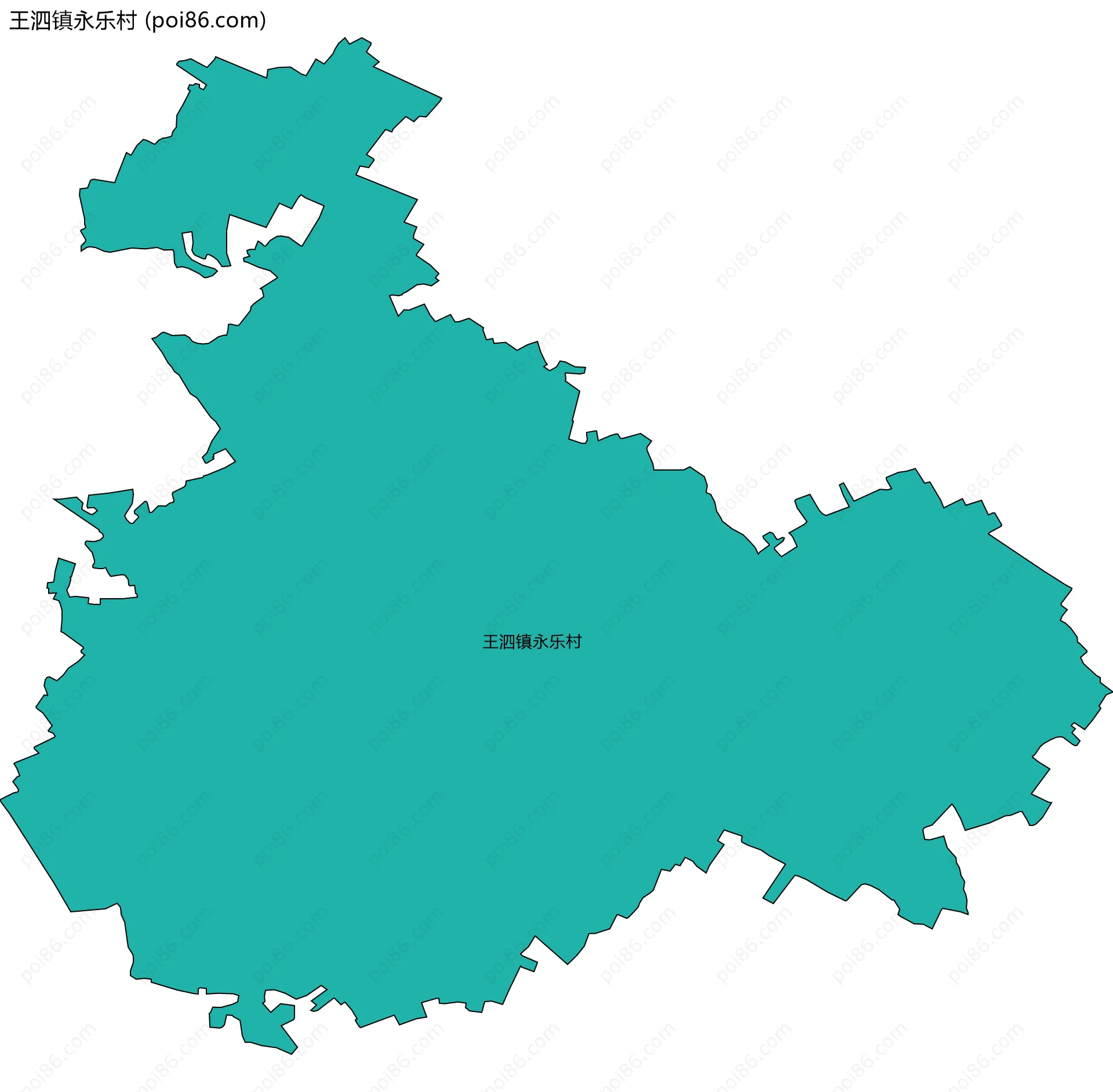 王泗镇永乐村边界地图