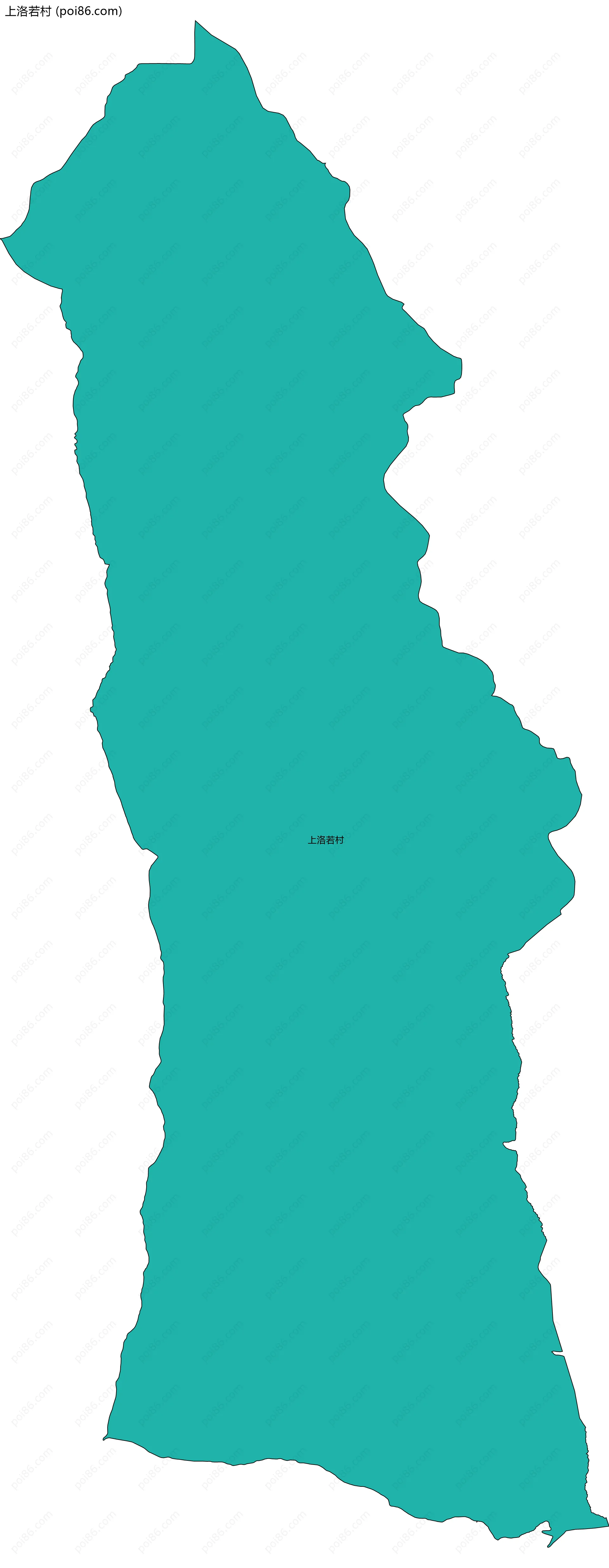 上洛若村边界地图