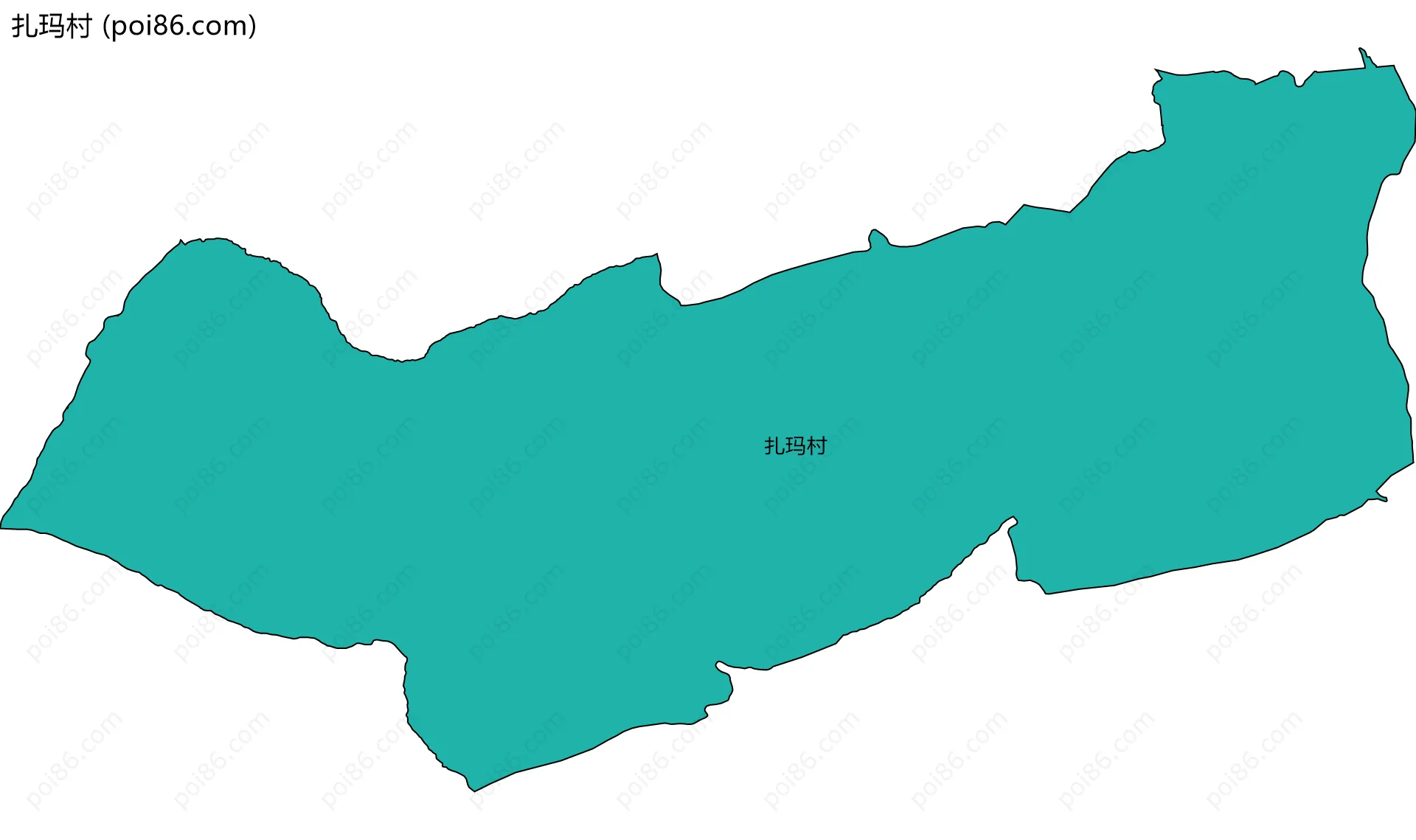 扎玛村边界地图