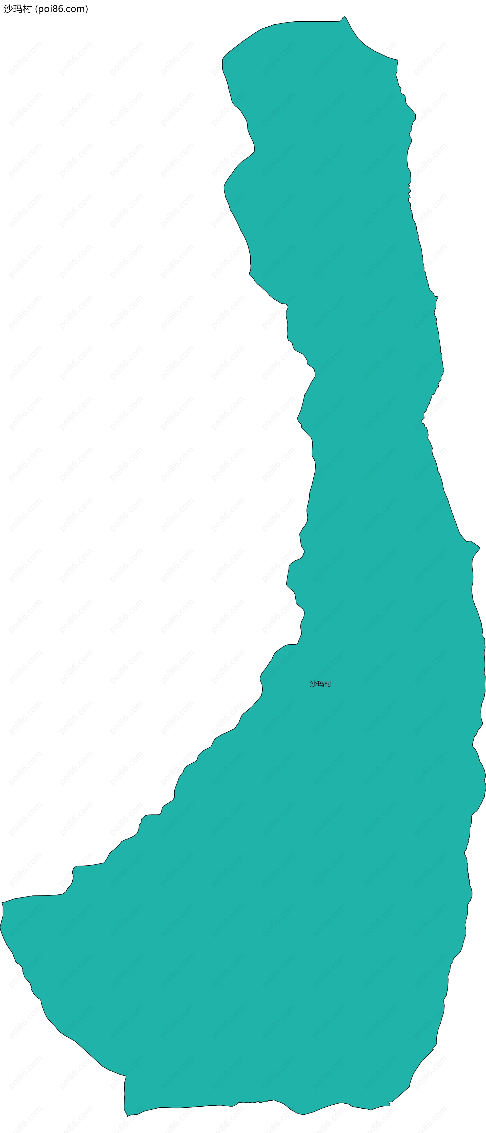 沙玛村边界地图