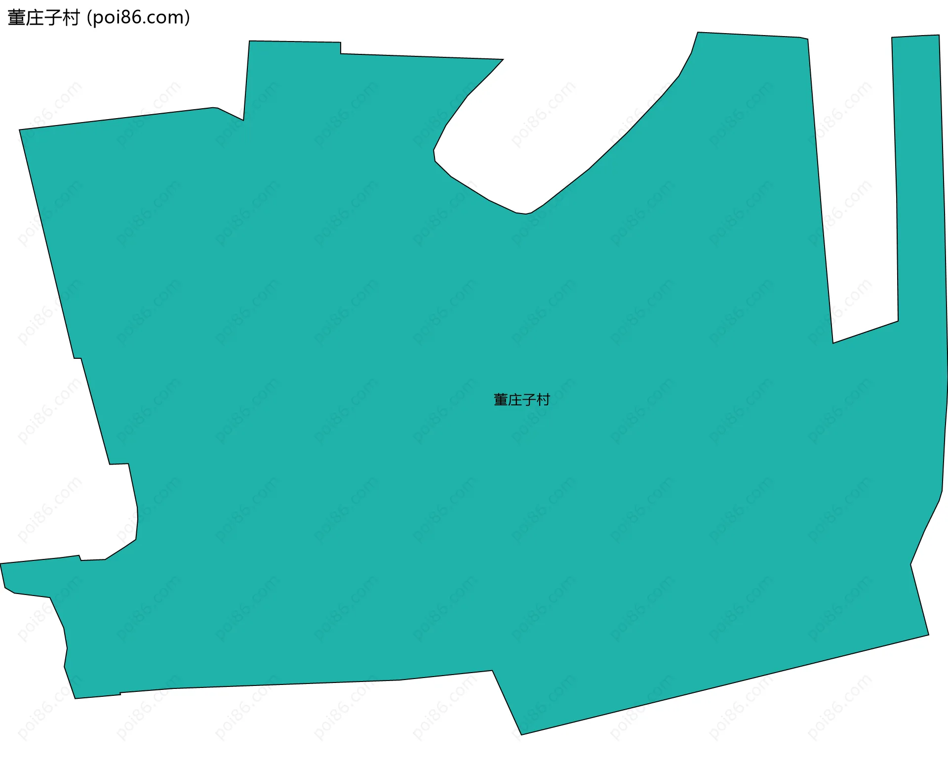 董庄子村边界地图