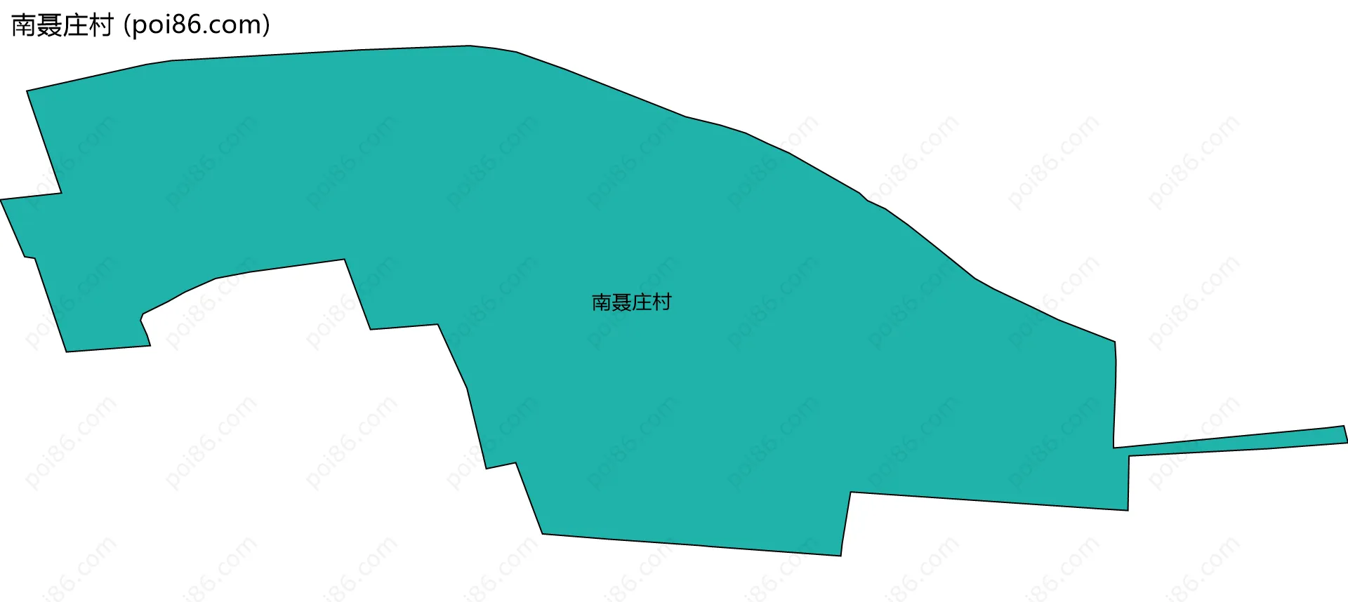 南聂庄村边界地图