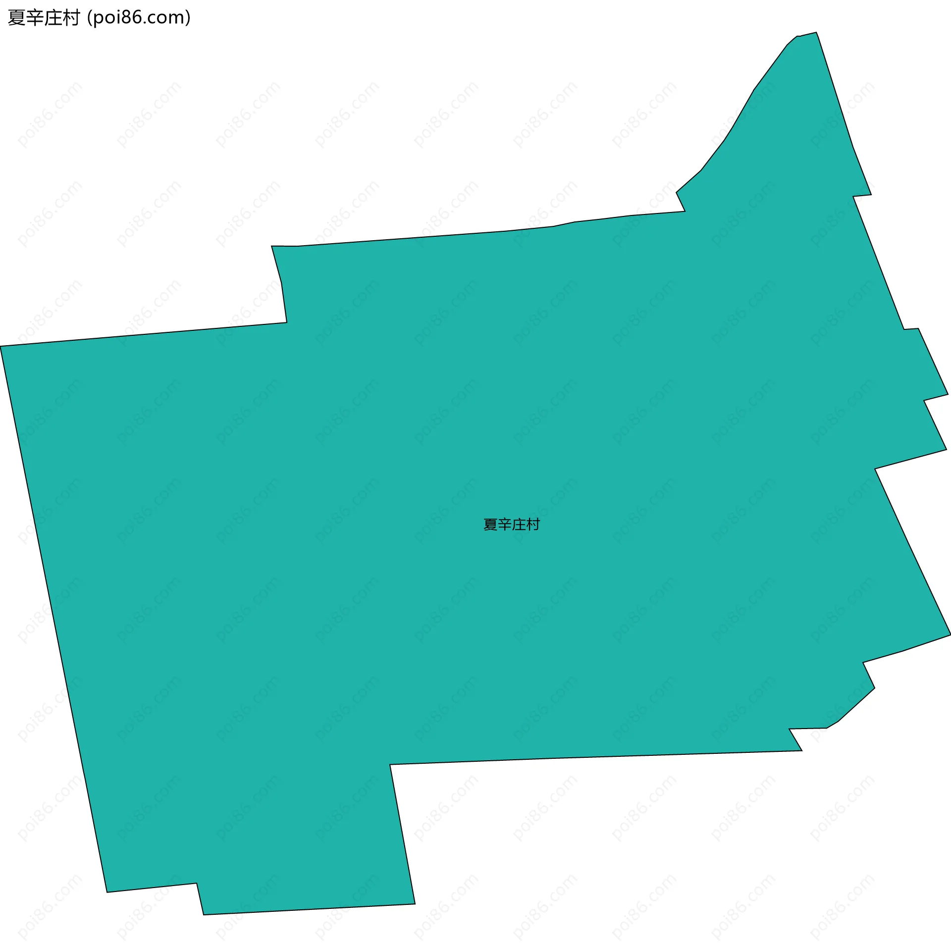 夏辛庄村边界地图