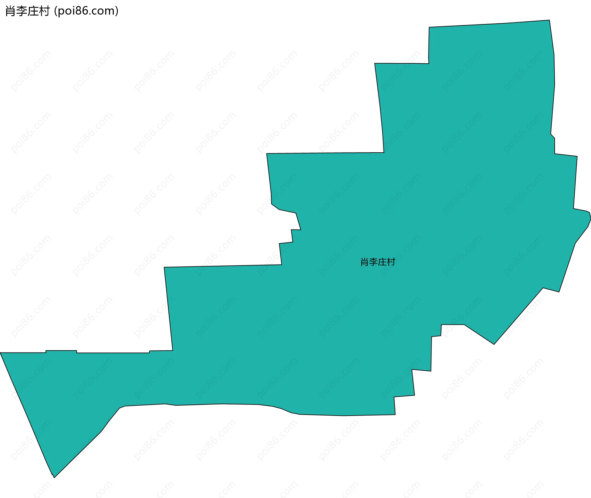 肖李庄村边界地图