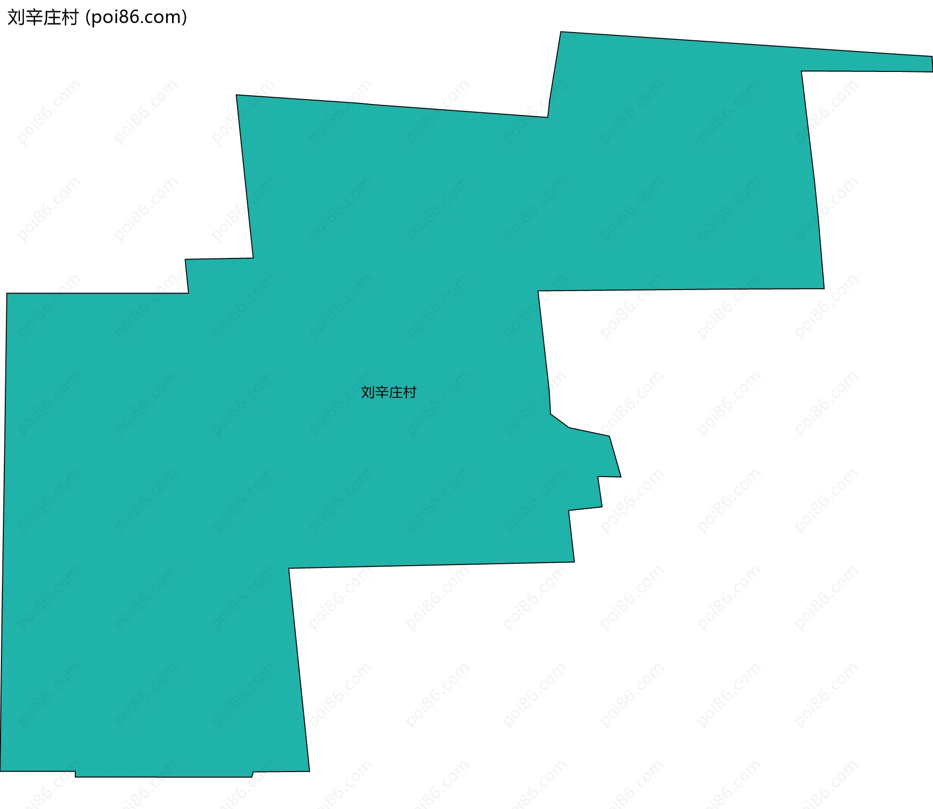 刘辛庄村边界地图