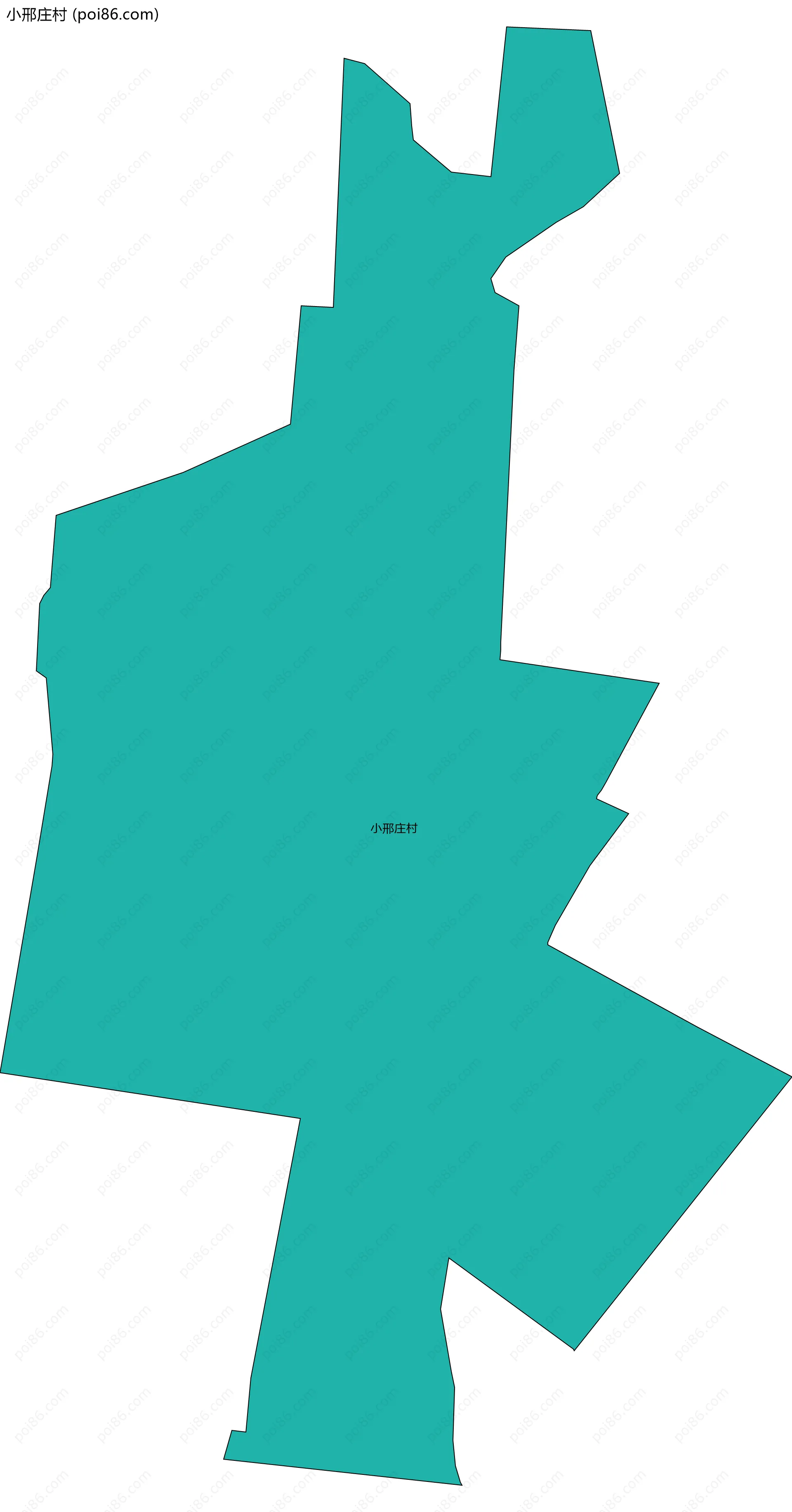 小邢庄村边界地图