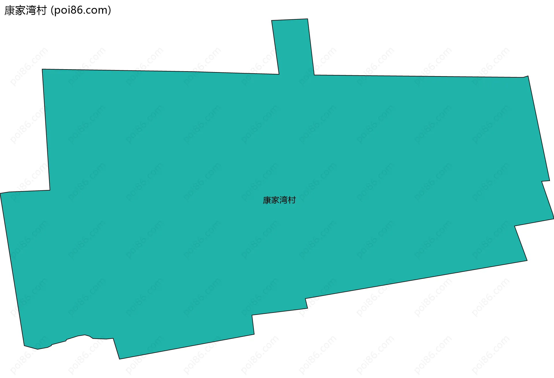 康家湾村边界地图