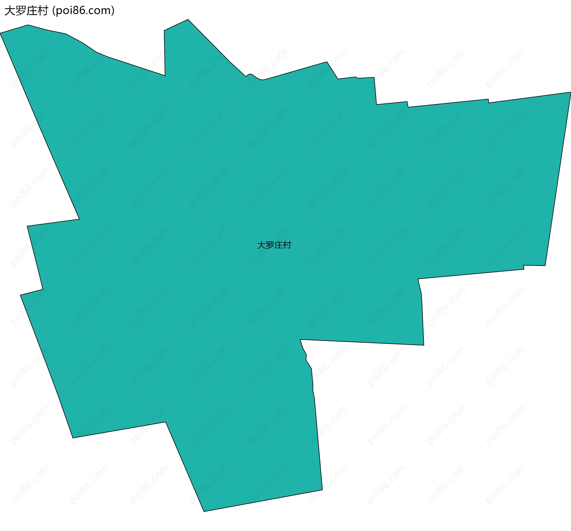 大罗庄村边界地图