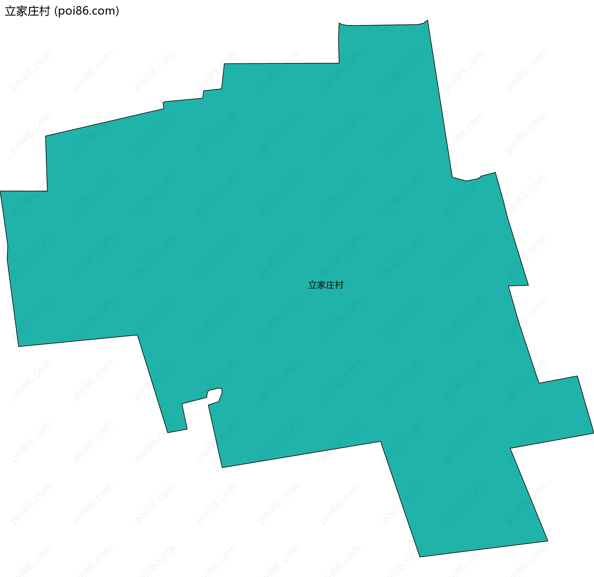 立家庄村边界地图