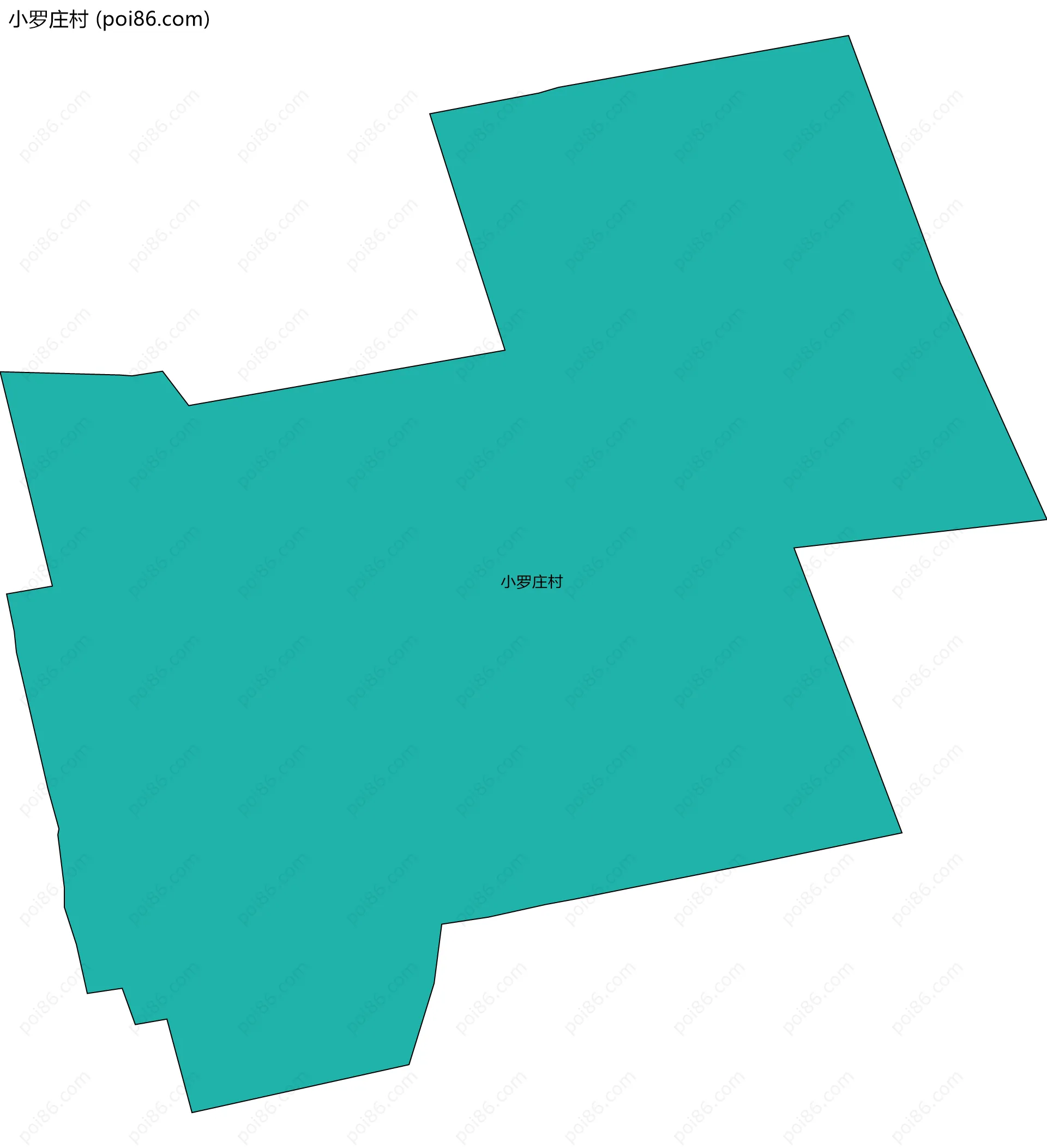 小罗庄村边界地图