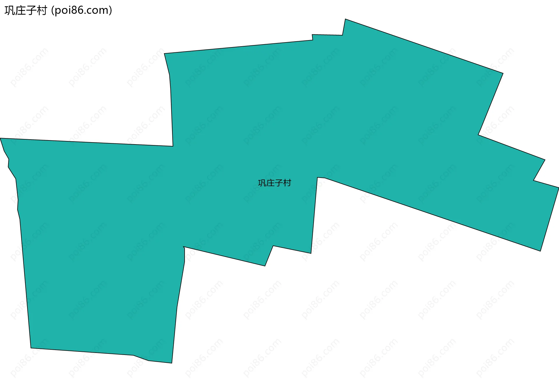 巩庄子村边界地图