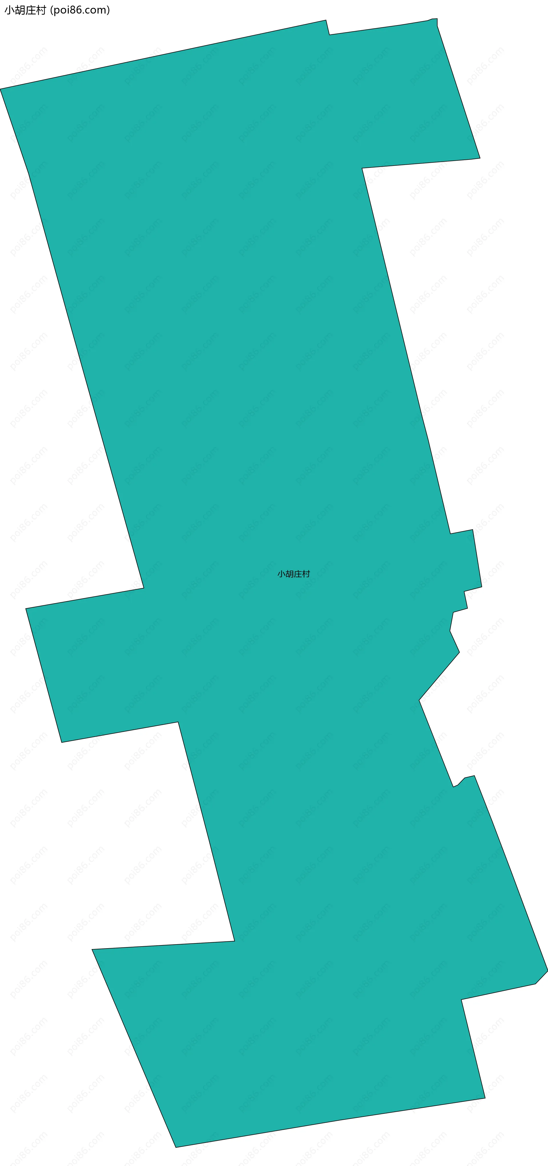 小胡庄村边界地图