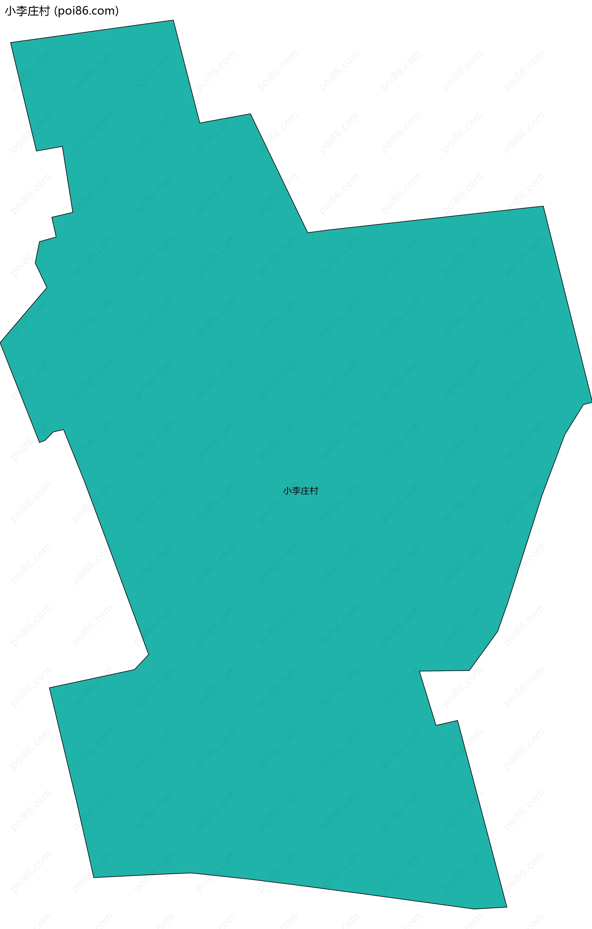 小李庄村边界地图