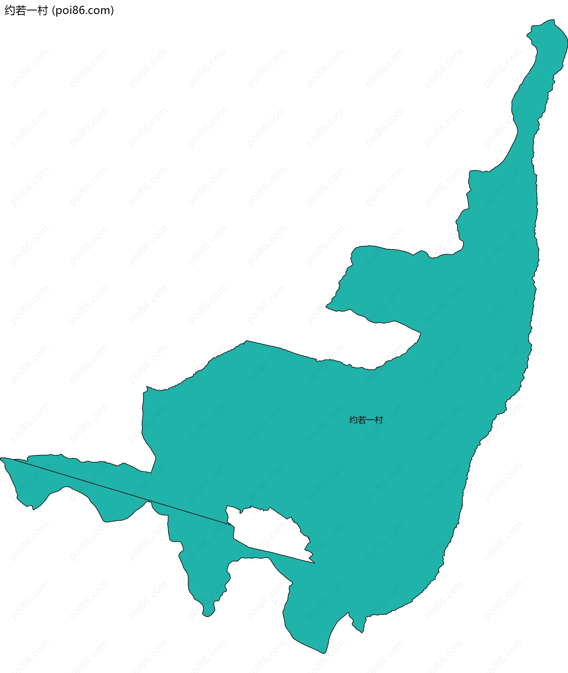 约若一村边界地图