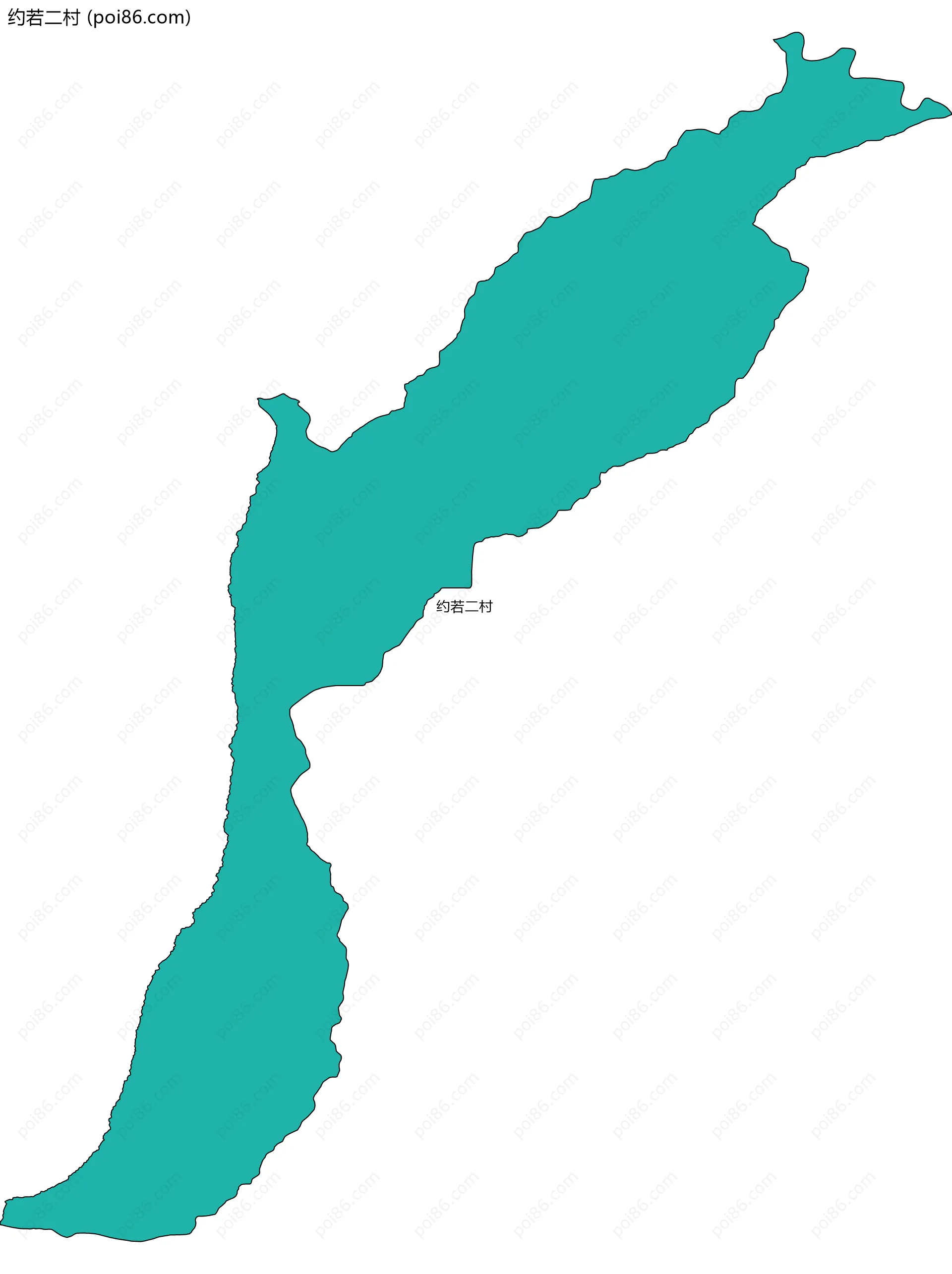 约若二村边界地图