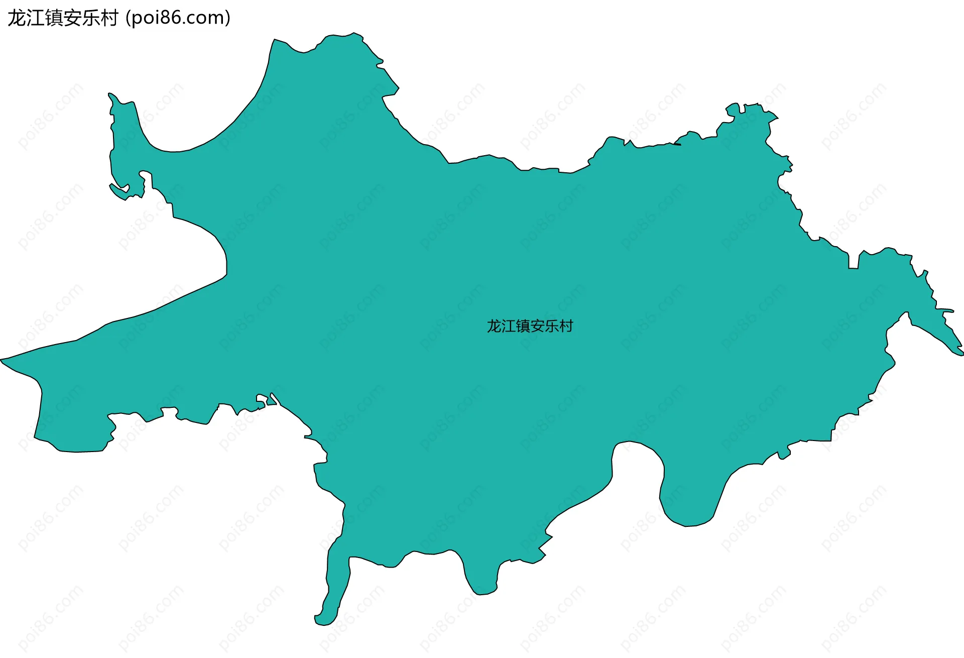 龙江镇安乐村边界地图