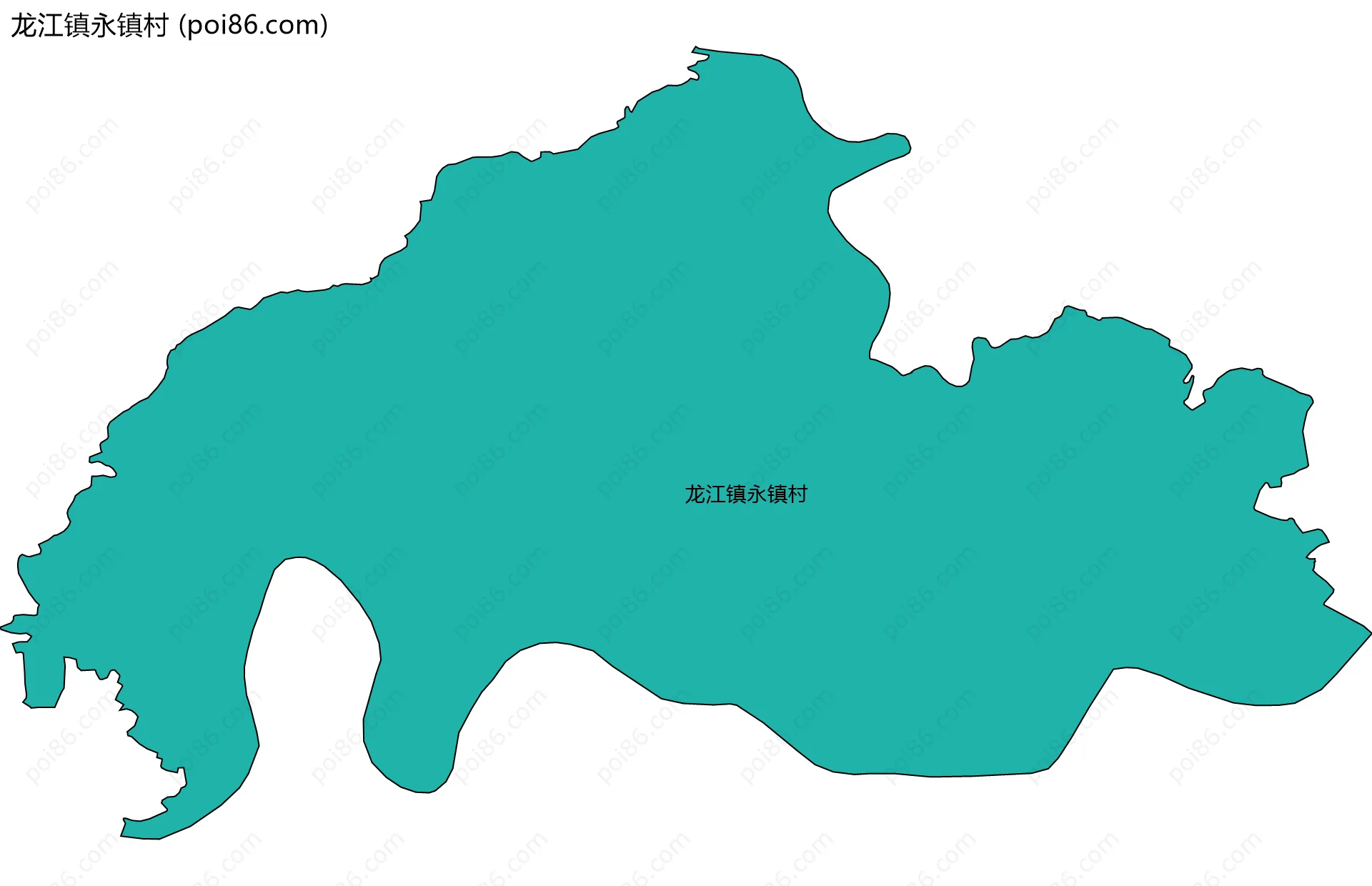 龙江镇永镇村边界地图