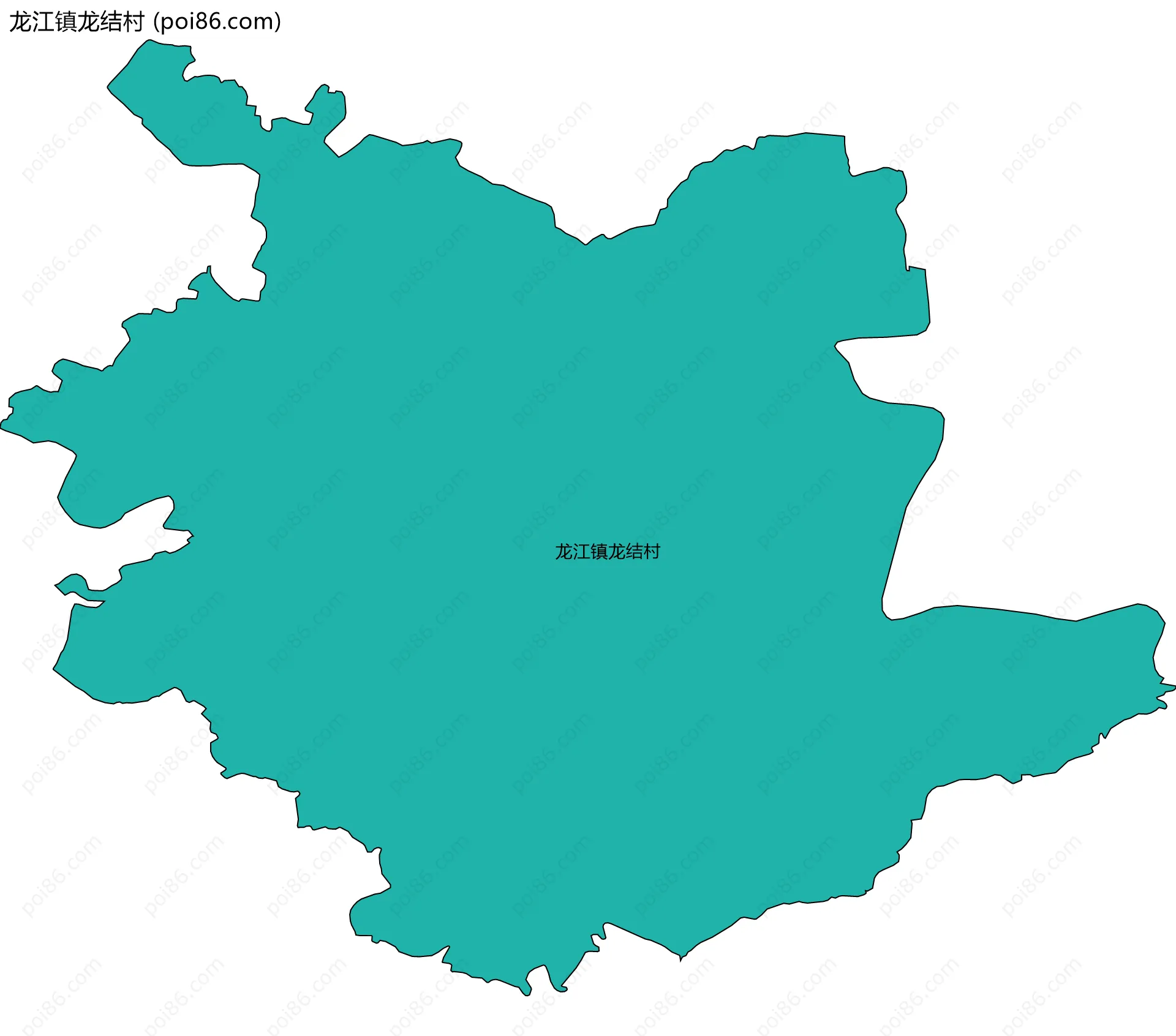 龙江镇龙结村边界地图