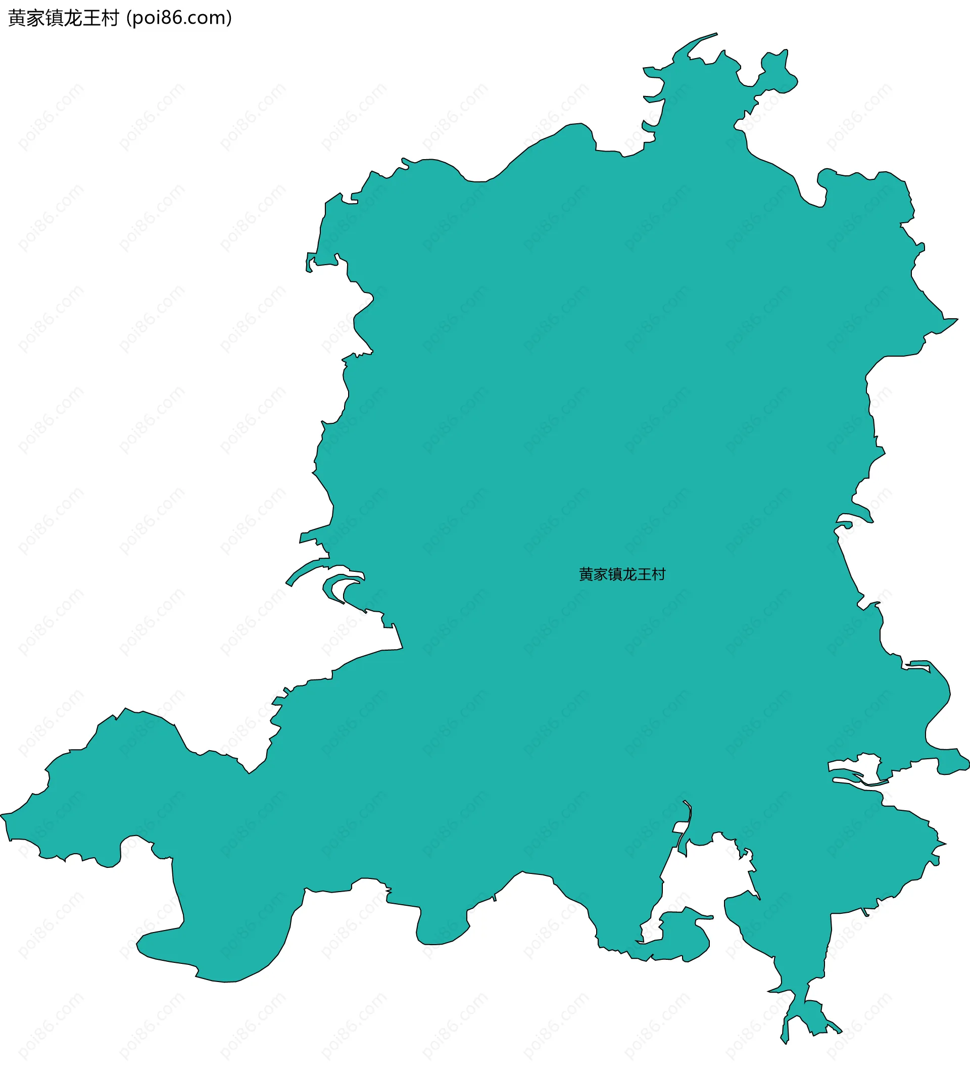 黄家镇龙王村边界地图