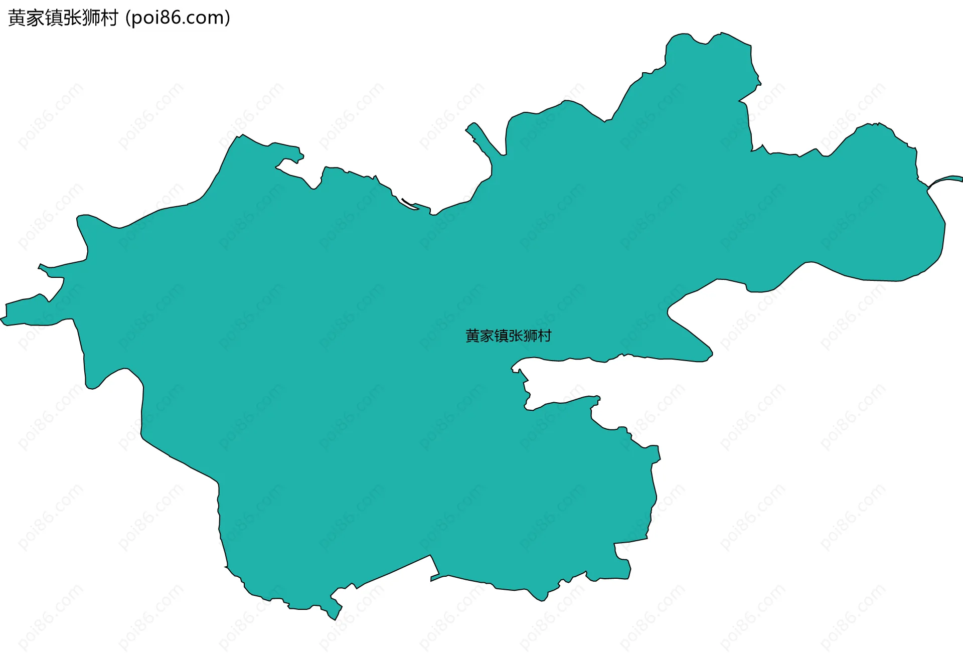 黄家镇张狮村边界地图