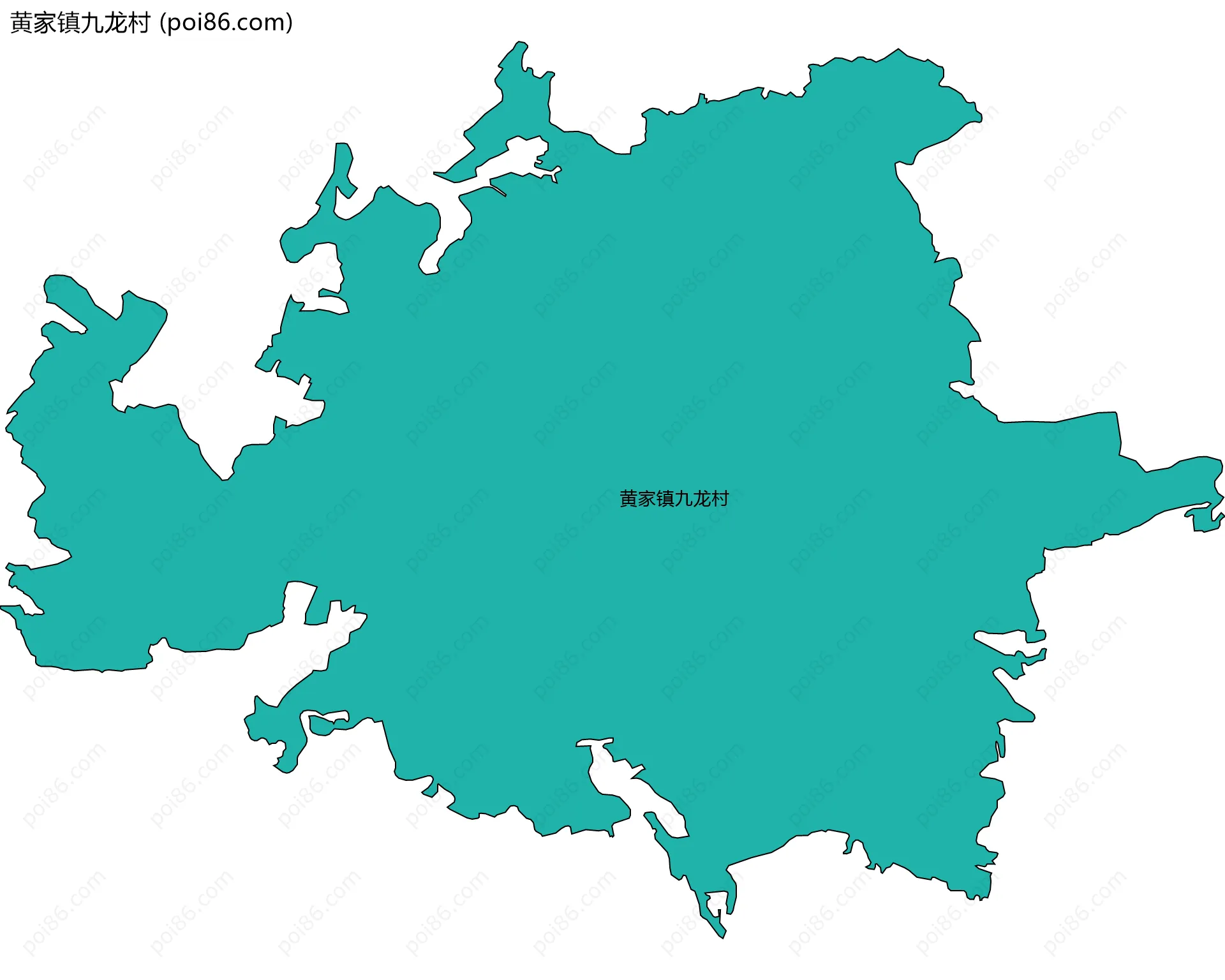 黄家镇九龙村边界地图