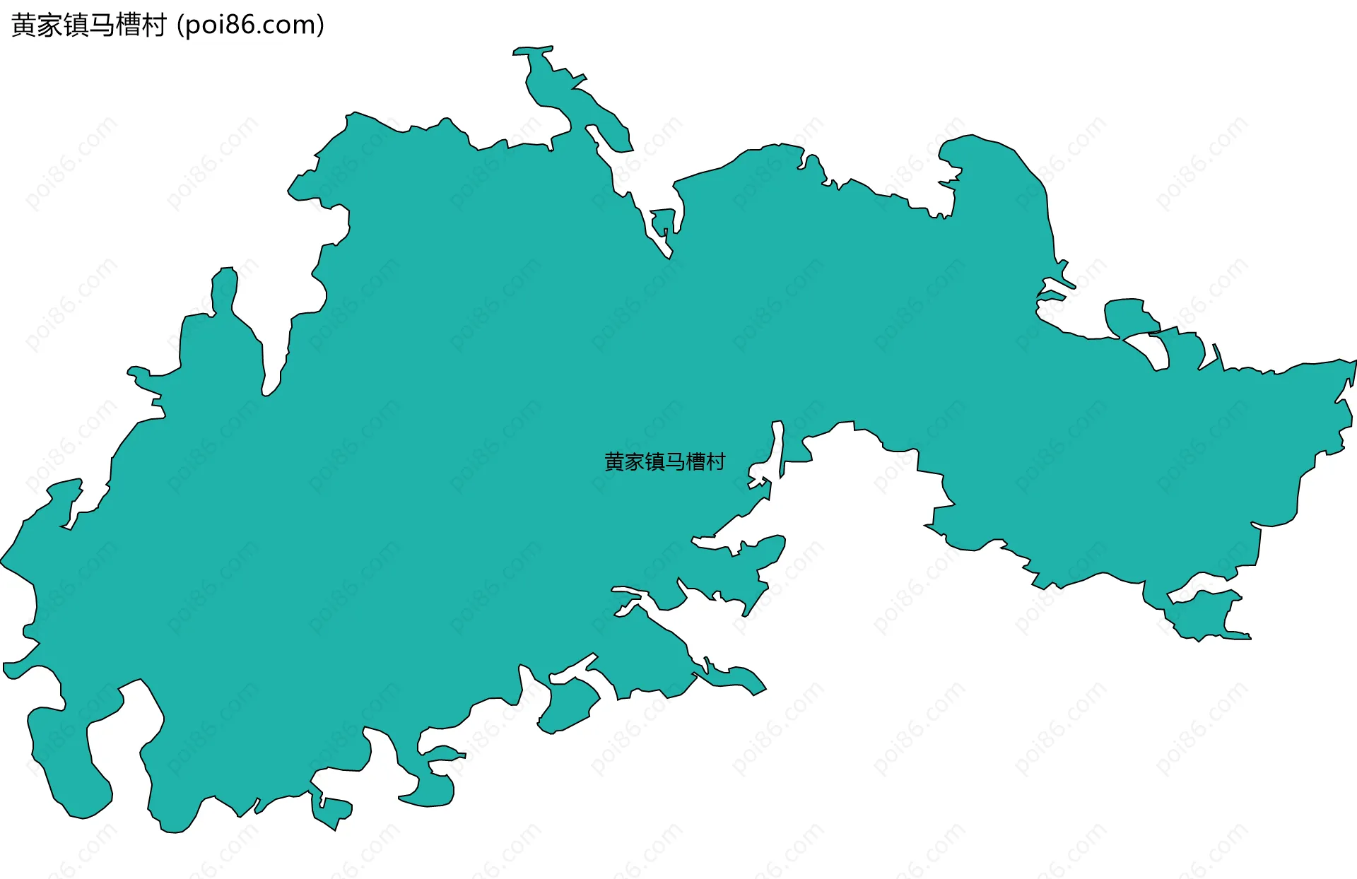 黄家镇马槽村边界地图