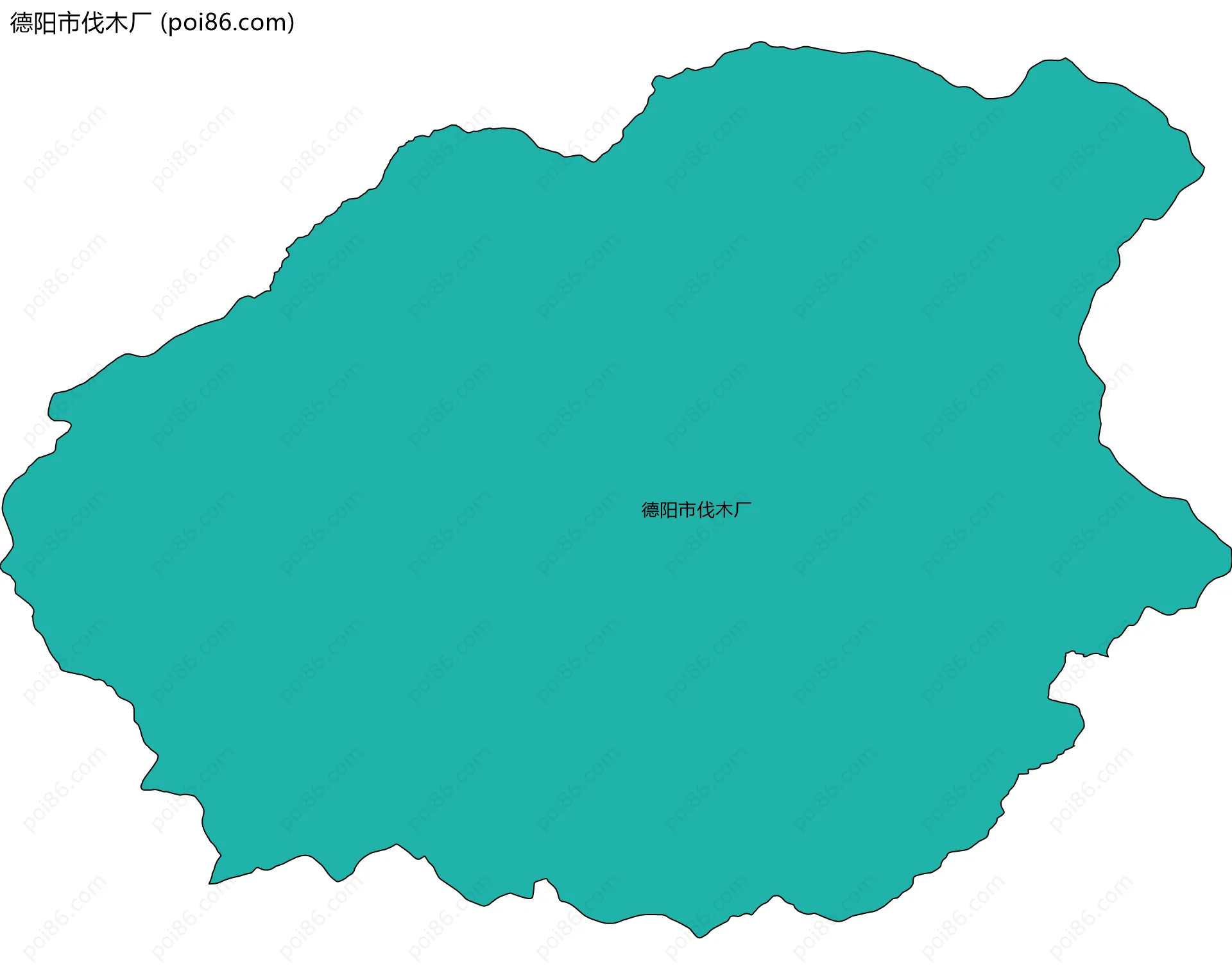 德阳市伐木厂边界地图