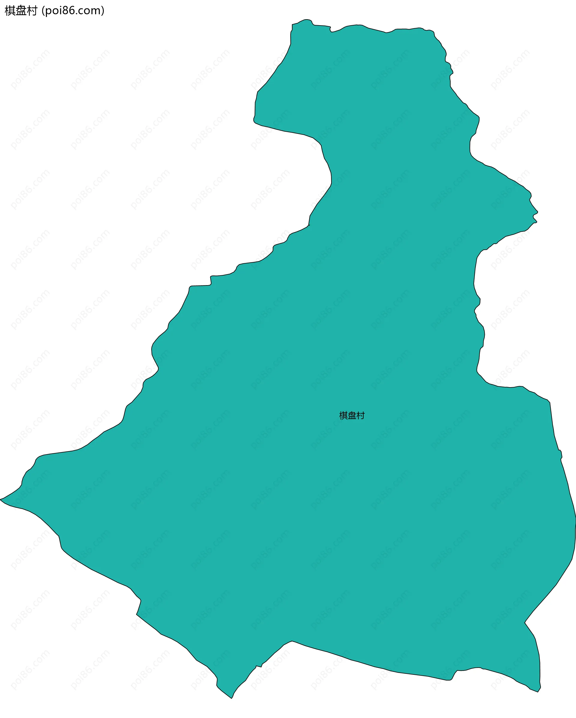 棋盘村边界地图