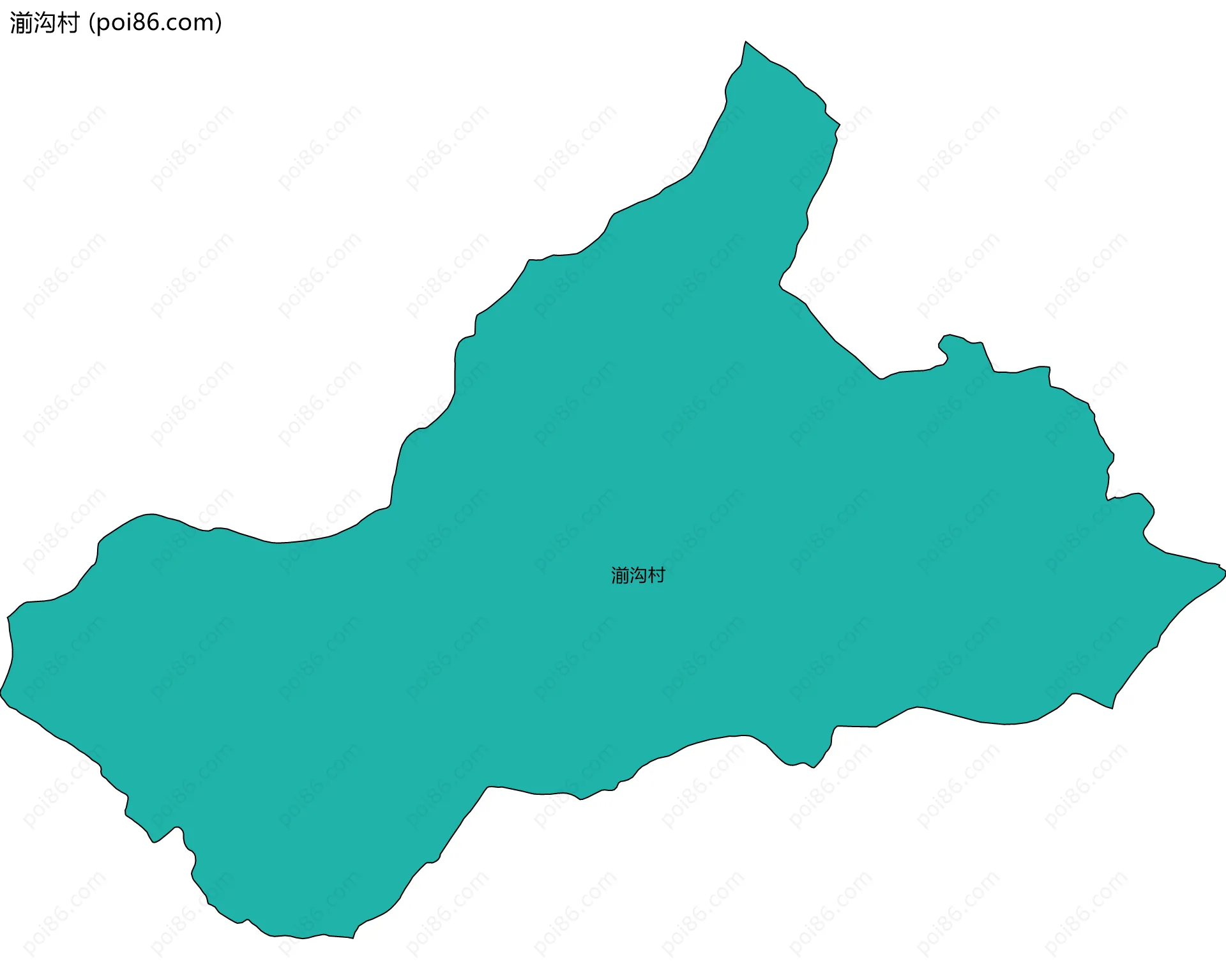 湔沟村边界地图