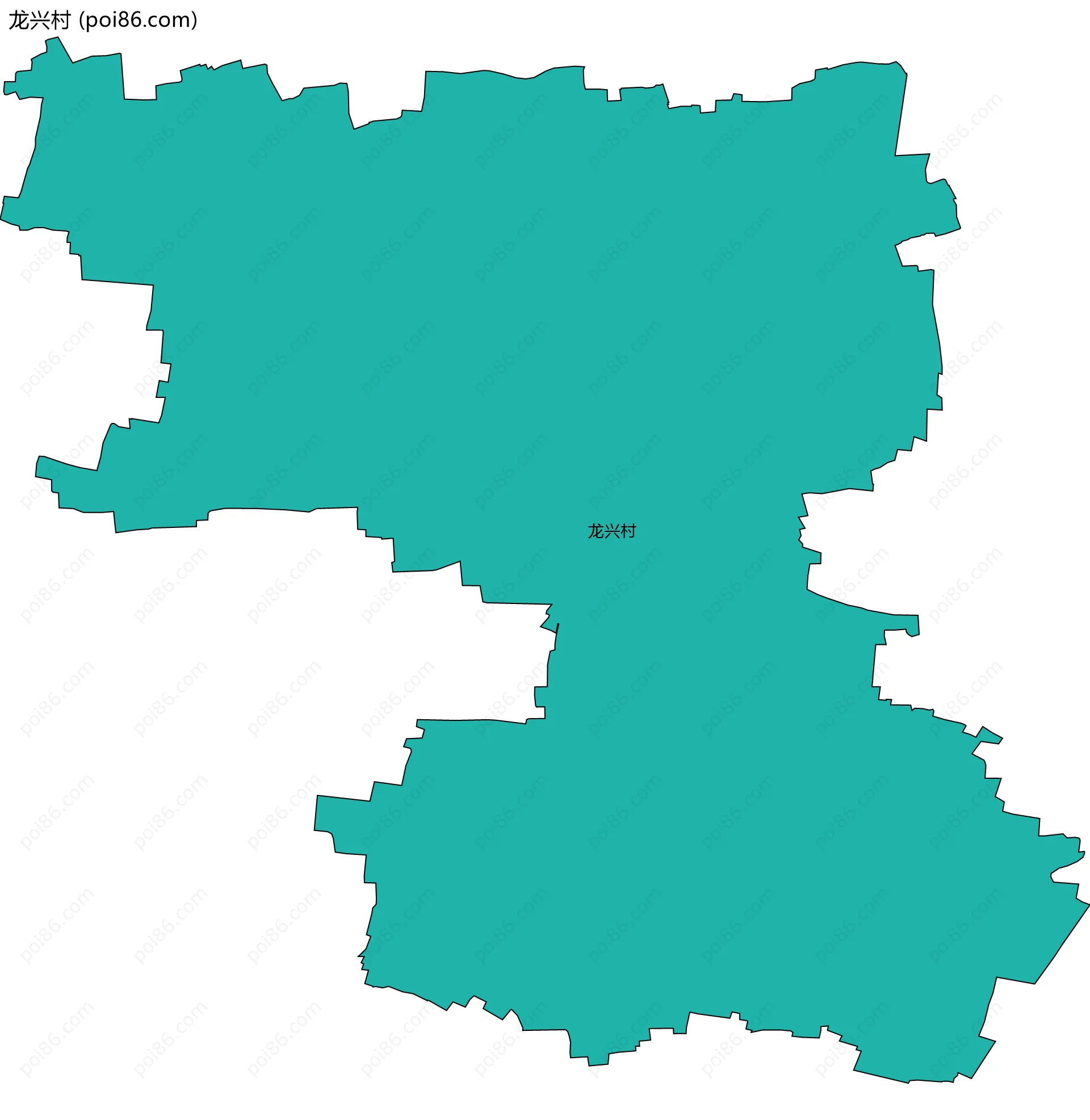 龙兴村边界地图