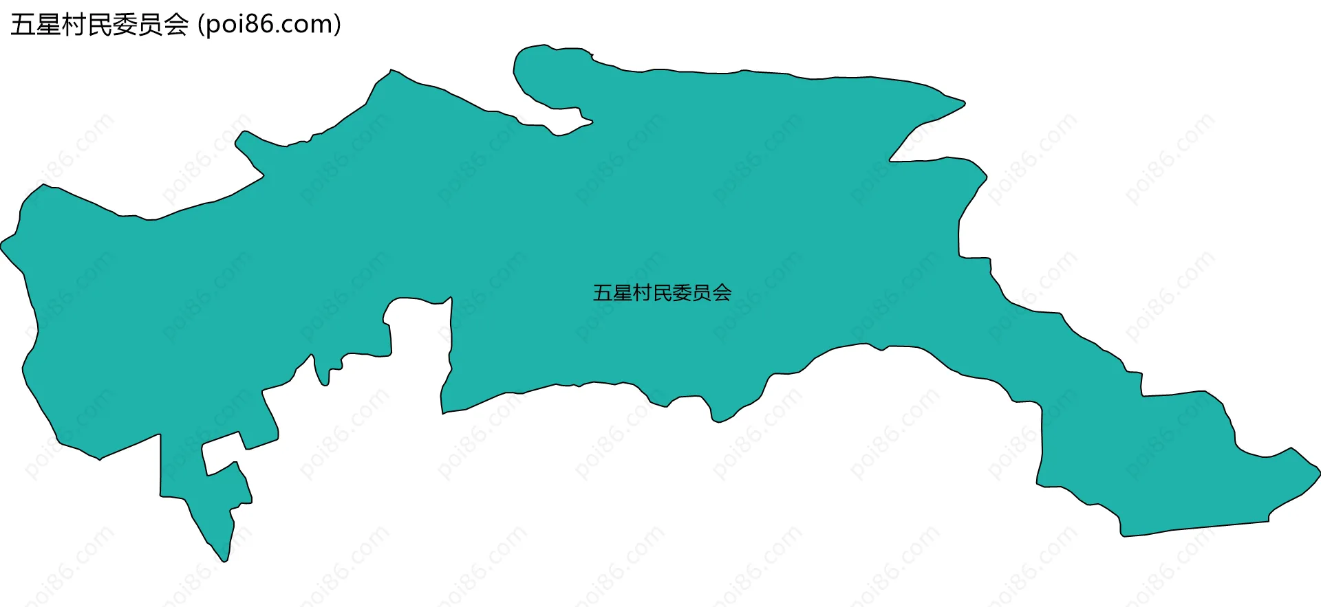 五星村民委员会边界地图