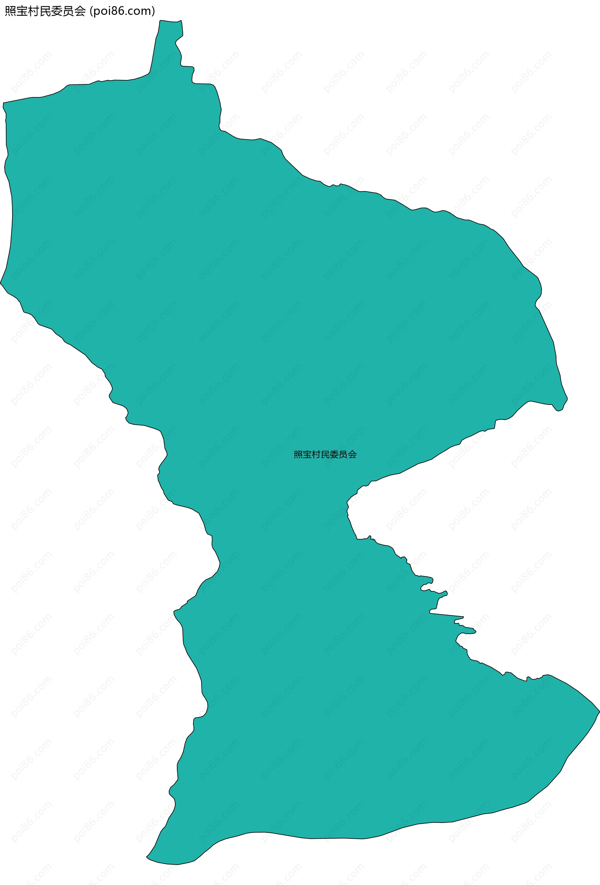 照宝村民委员会边界地图