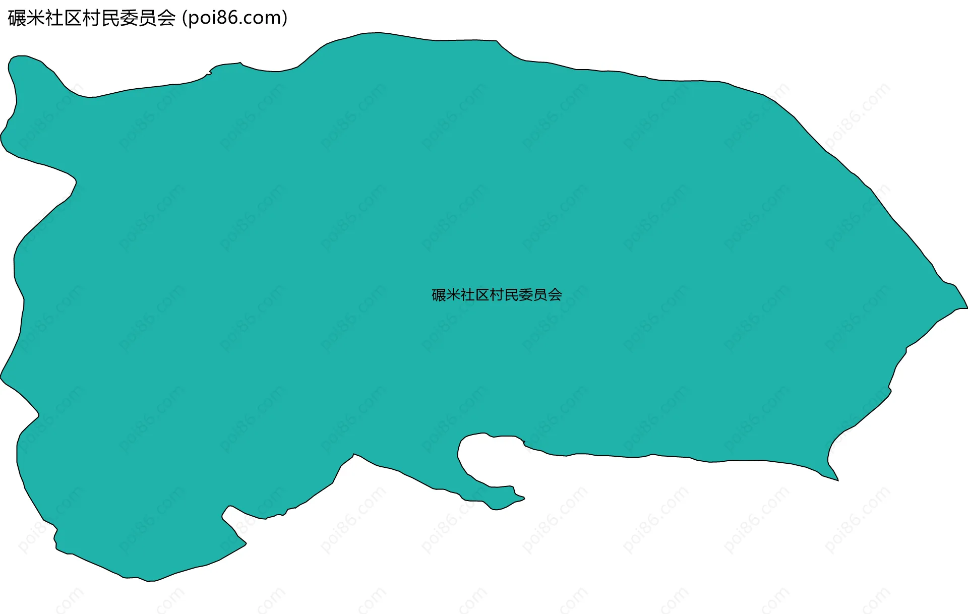 碾米社区村民委员会边界地图
