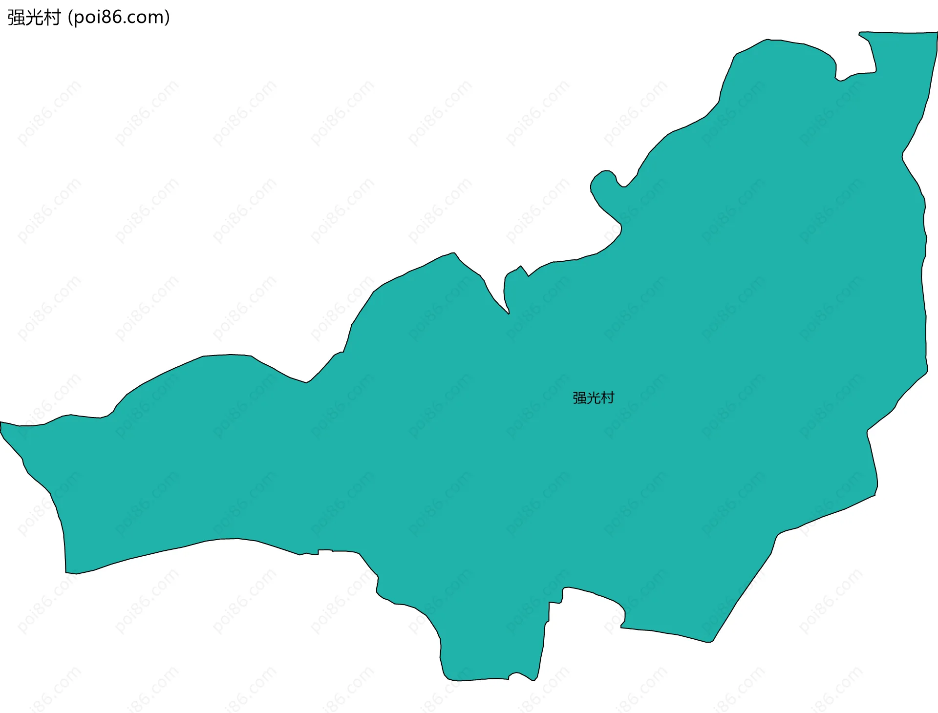 强光村边界地图