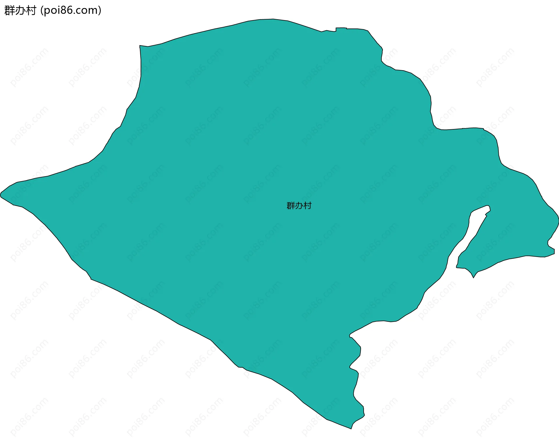 群办村边界地图