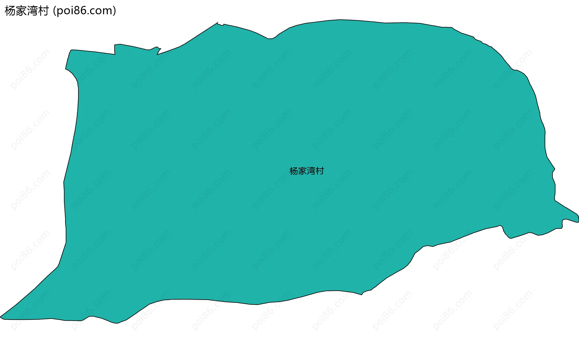 杨家湾村边界地图