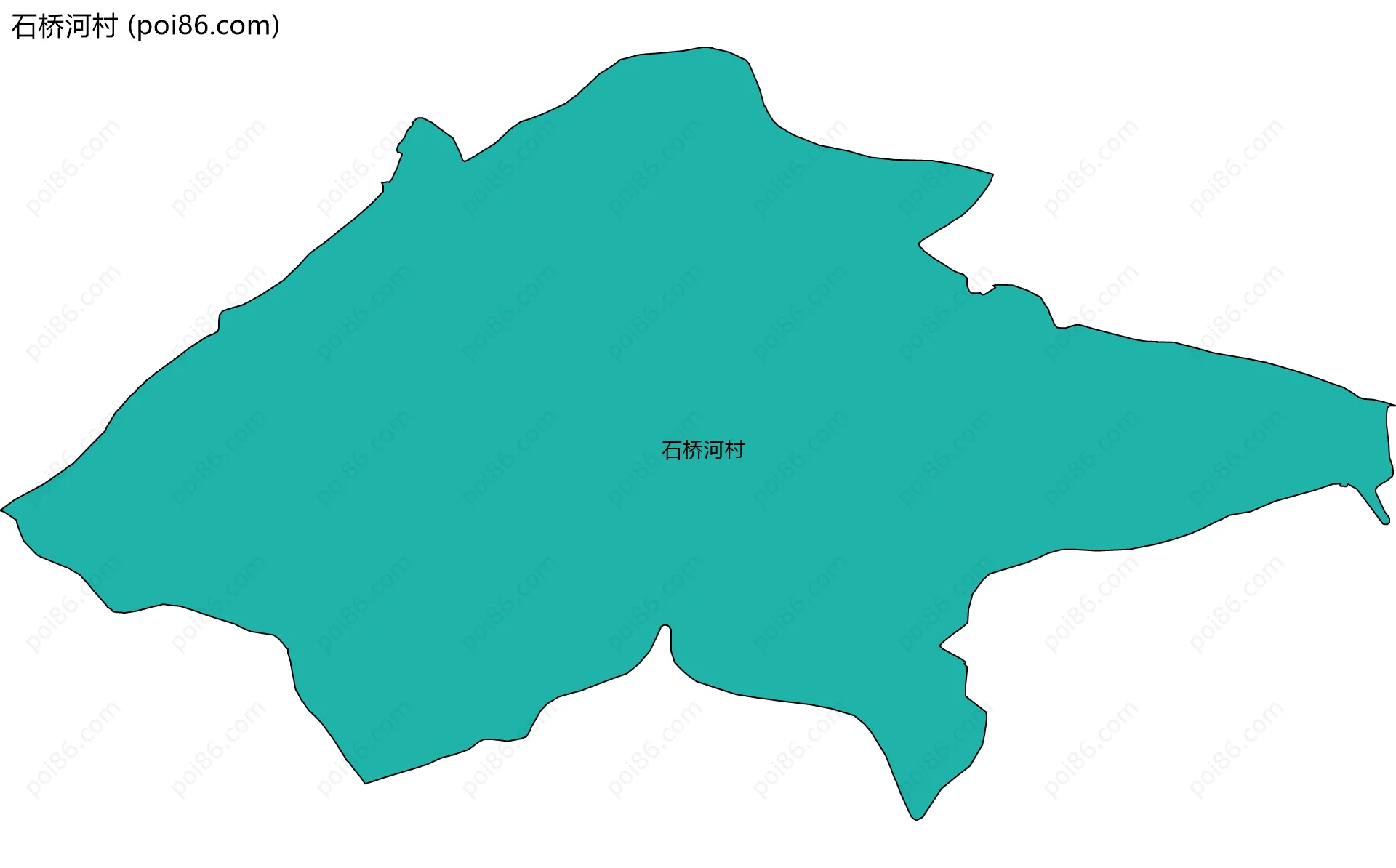 石桥河村边界地图