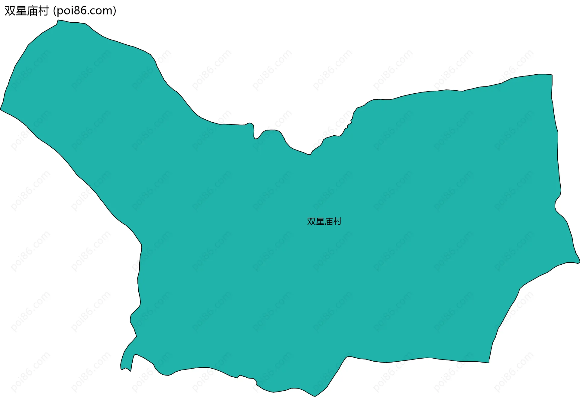 双星庙村边界地图