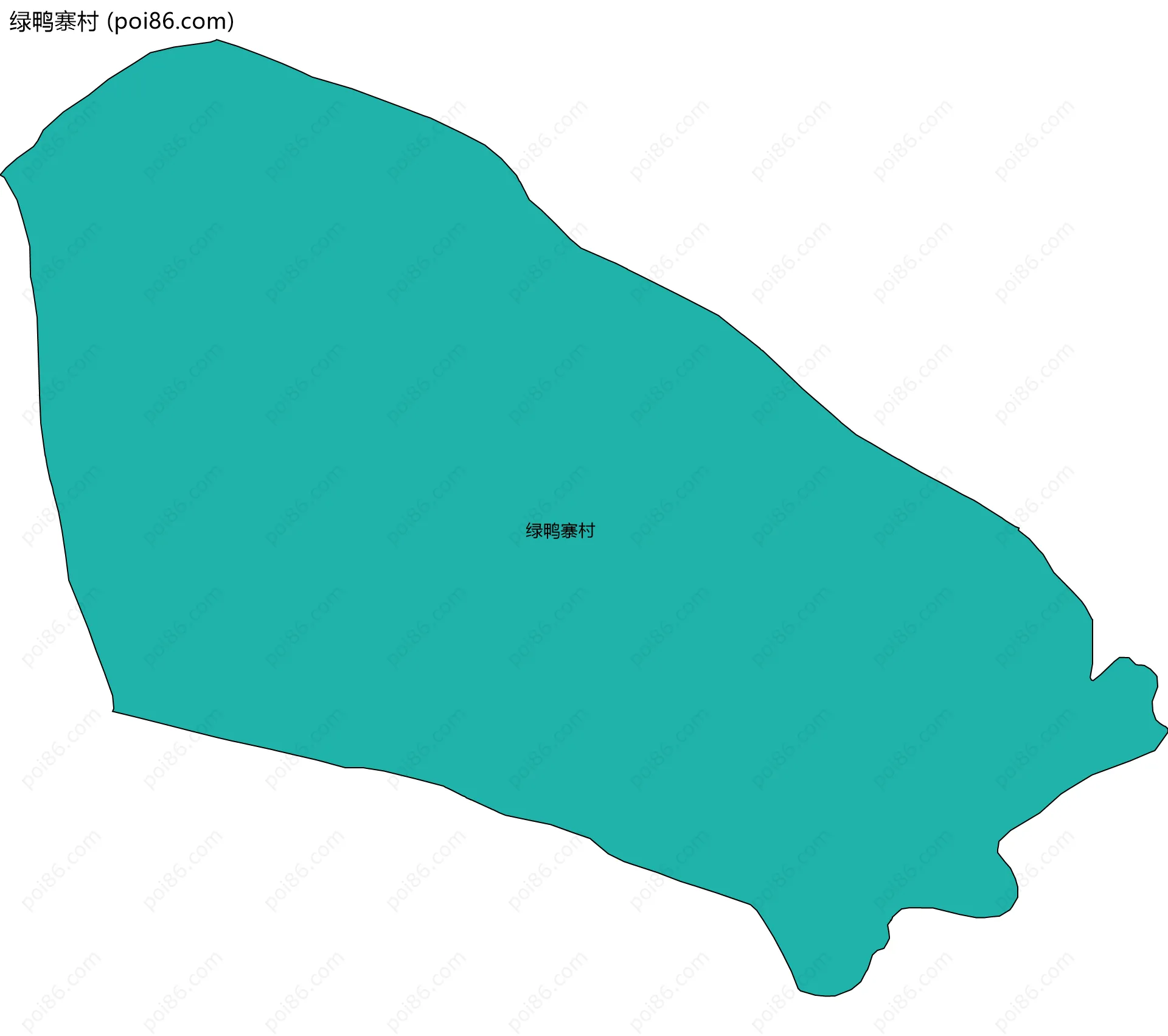 绿鸭寨村边界地图