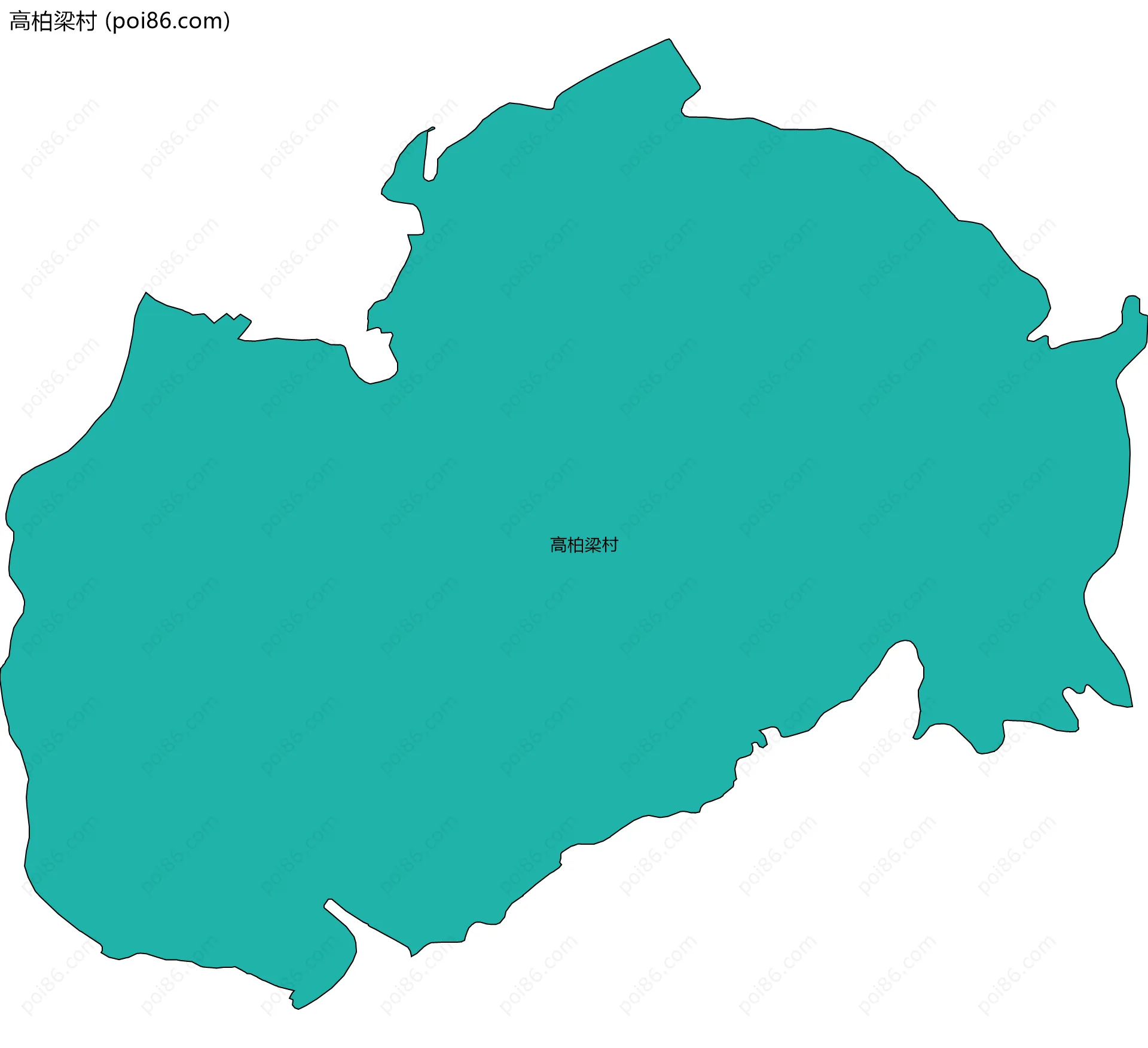 高柏梁村边界地图