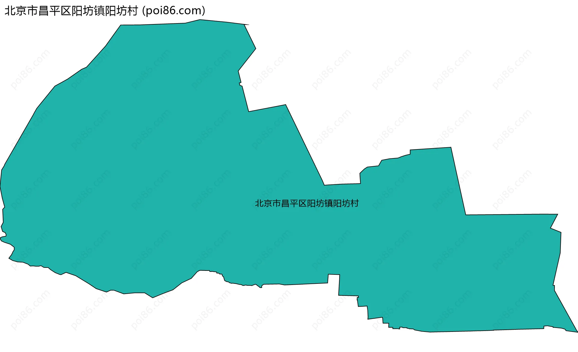 北京市昌平区阳坊镇阳坊村边界地图