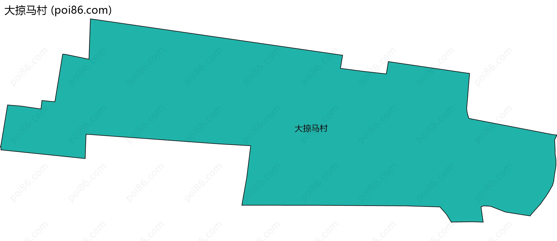 大掠马村边界地图