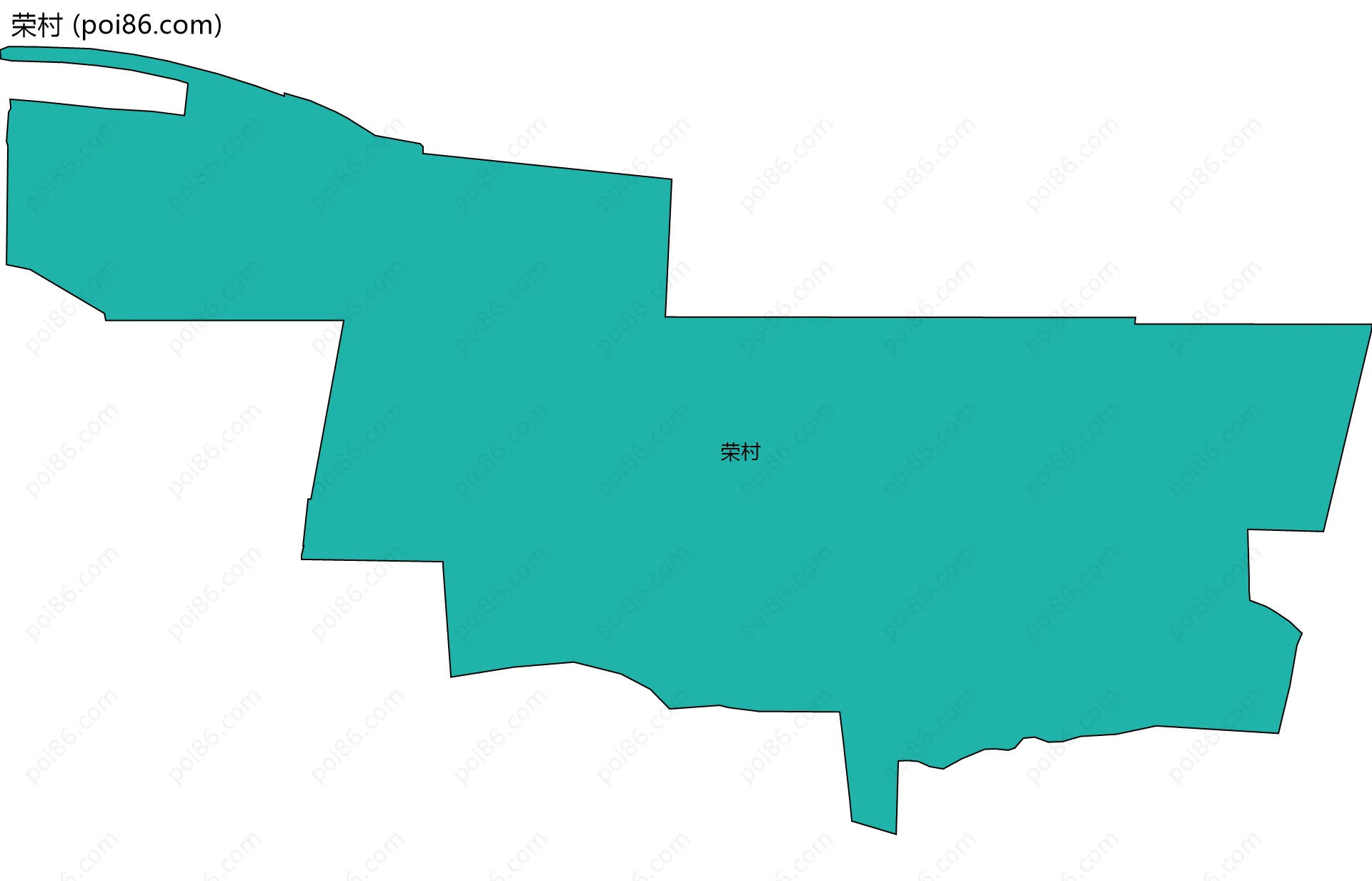 荣村边界地图