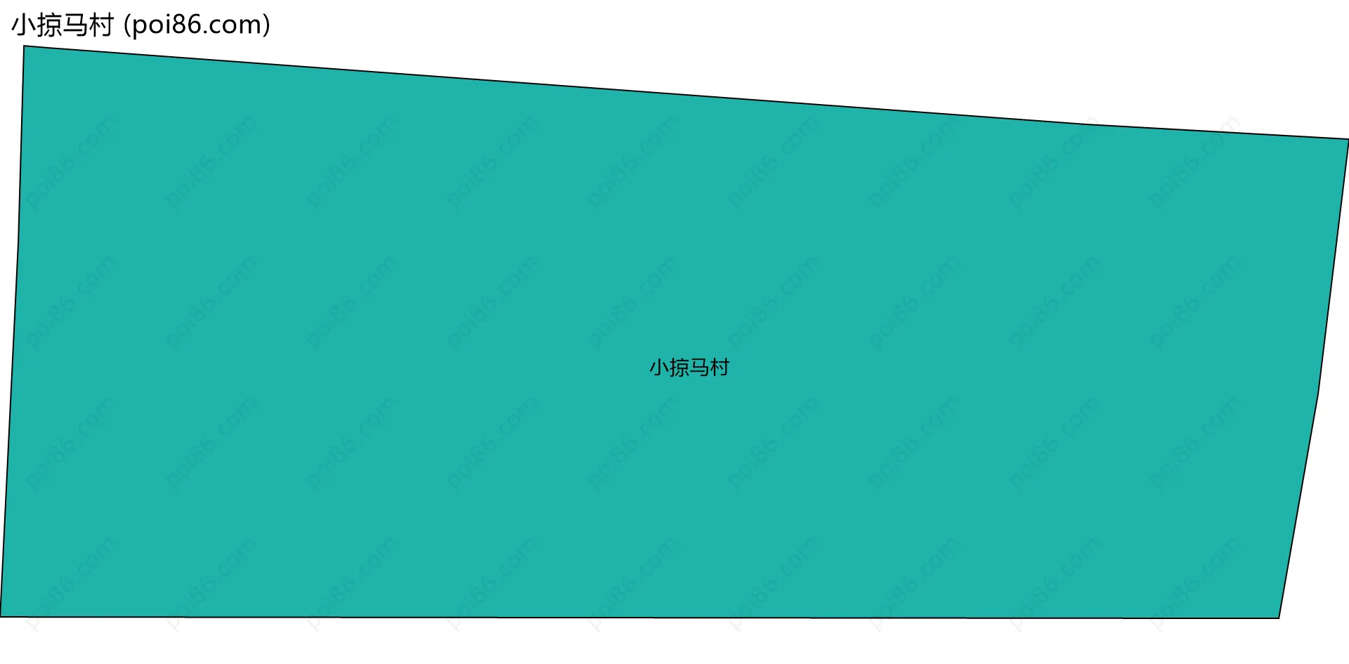 小掠马村边界地图