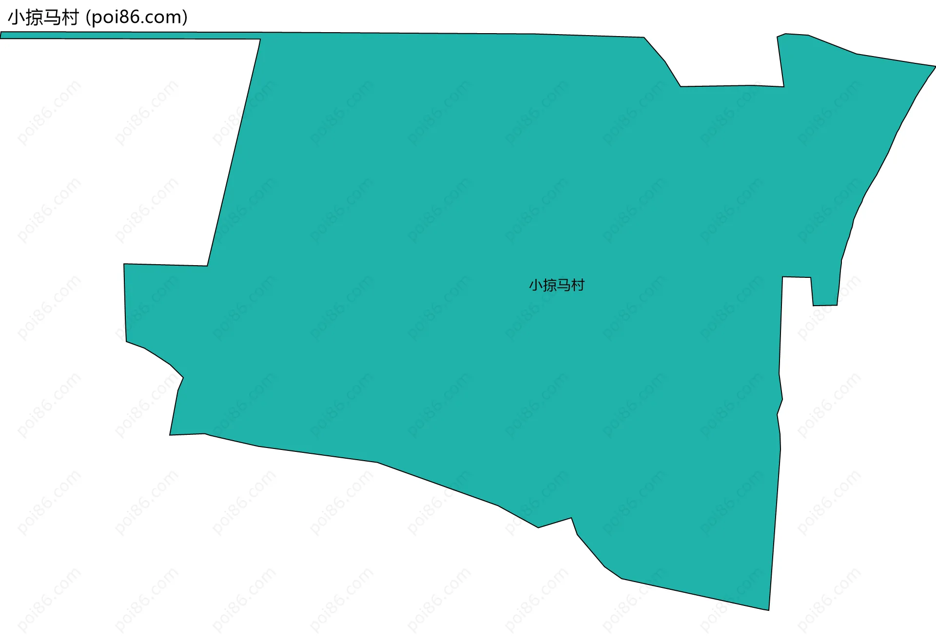 小掠马村边界地图